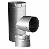 4 Pelletvent Pro Increaser Tee Clean-Out Cap. Stainless