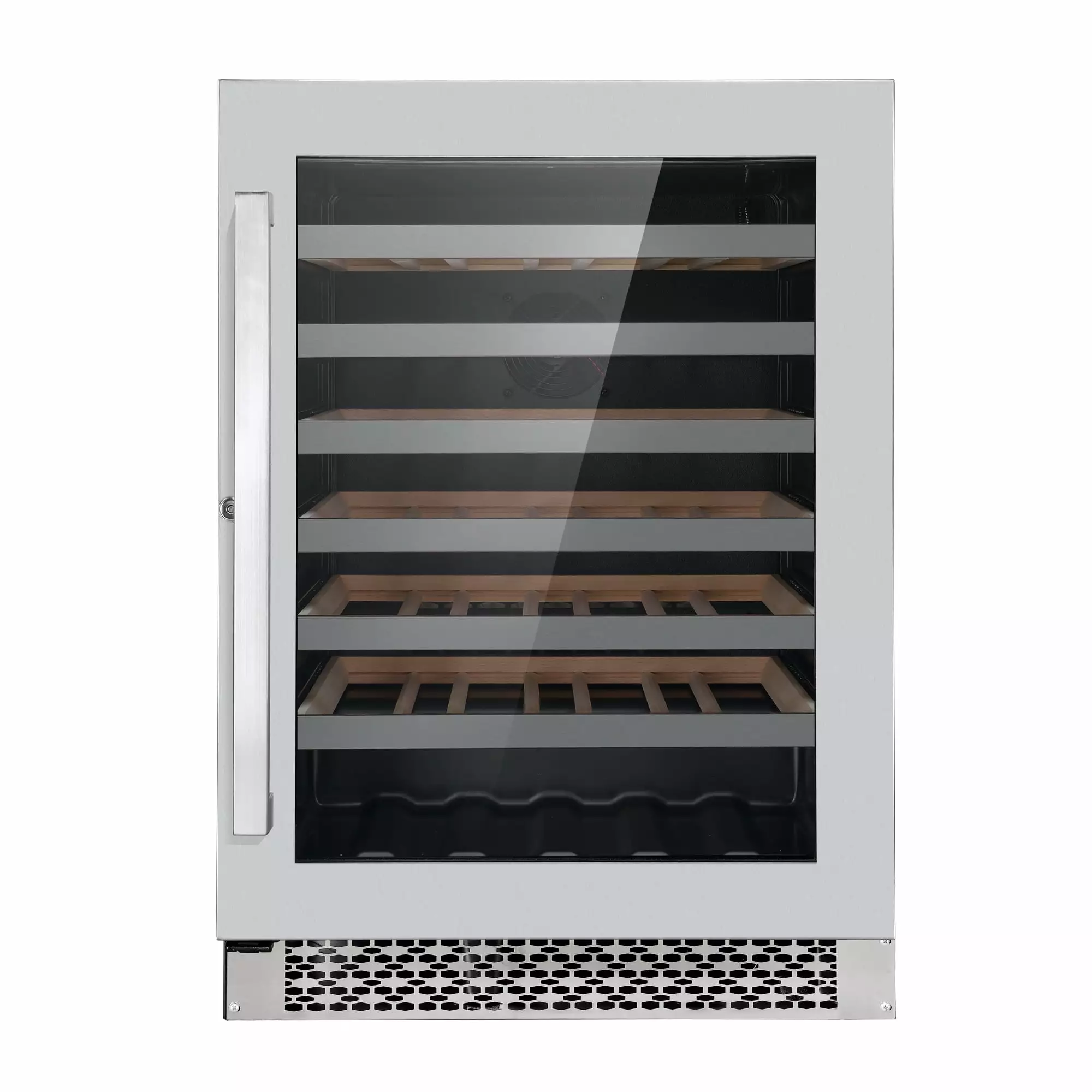 48-Bottle Stainless Steel 24 in. Single Zone Compressor Wine Cooler