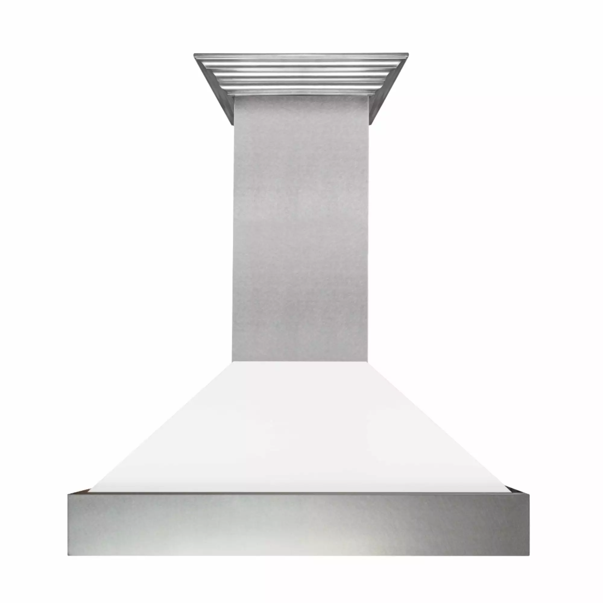 48 DuraSnow Stainless Steel Range Hood with White Matte Shell (8654WM-48)