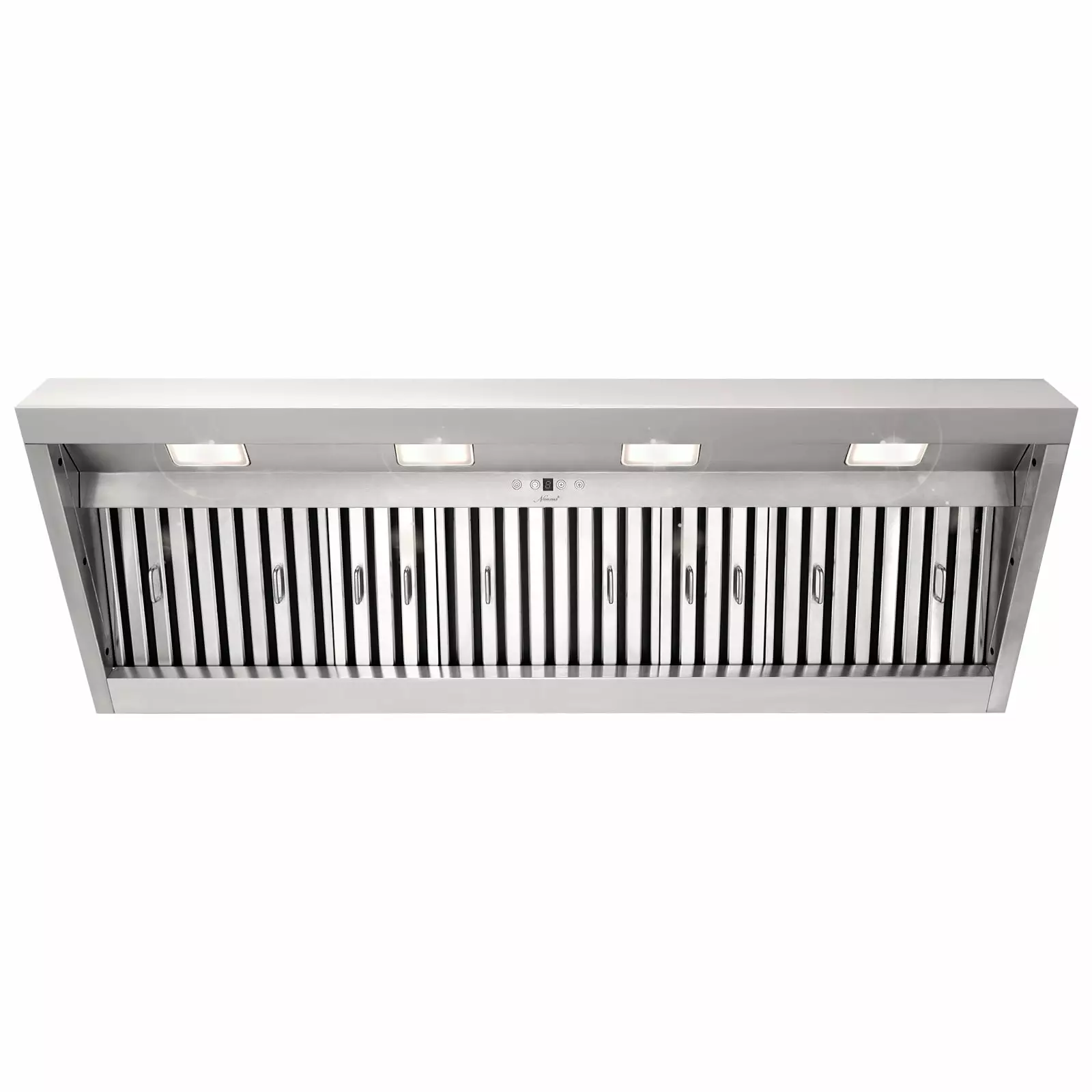 54 Inch Range Hood Insert. Ultra Quiet Stainless Steel 8 Ducted Insert/Built-in Kitchen Vent Hood with 1200 CFM Powerful Suction. Dimmable LED Lights and Dishwasher Safe Filters. 4-Speed -Warm White