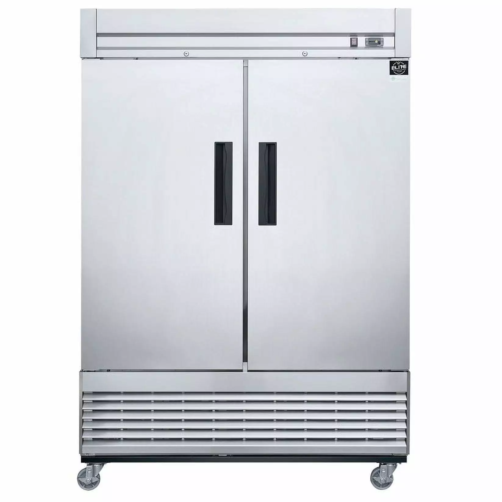 55 in. Auto-Defrost Two Door Commercial Upright Reach-in Freezer in Stainless Steel 40.7 Cu. Ft.