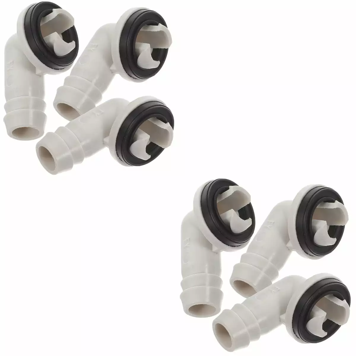 6 pcs Air Conditioner Drain Hose Connector 15mm Elbow Fitting Replacement Part for Compatible for Midea 15mm