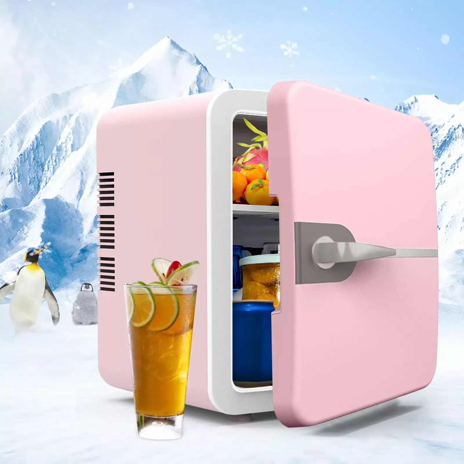 6L Car Refrigerator Mini Refrigerator Small Refrigerator Mini Car Refrigerator Car Home Beauty Refrigerator