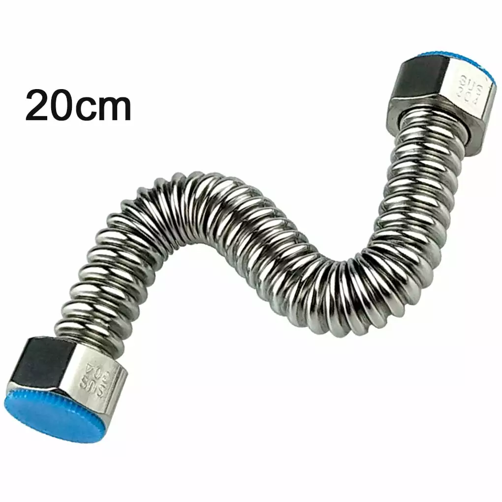 Water Line Stainless Steel Flexible Refrigerator Ice Maker Supply Line Pipe Burst Proof Water Hose