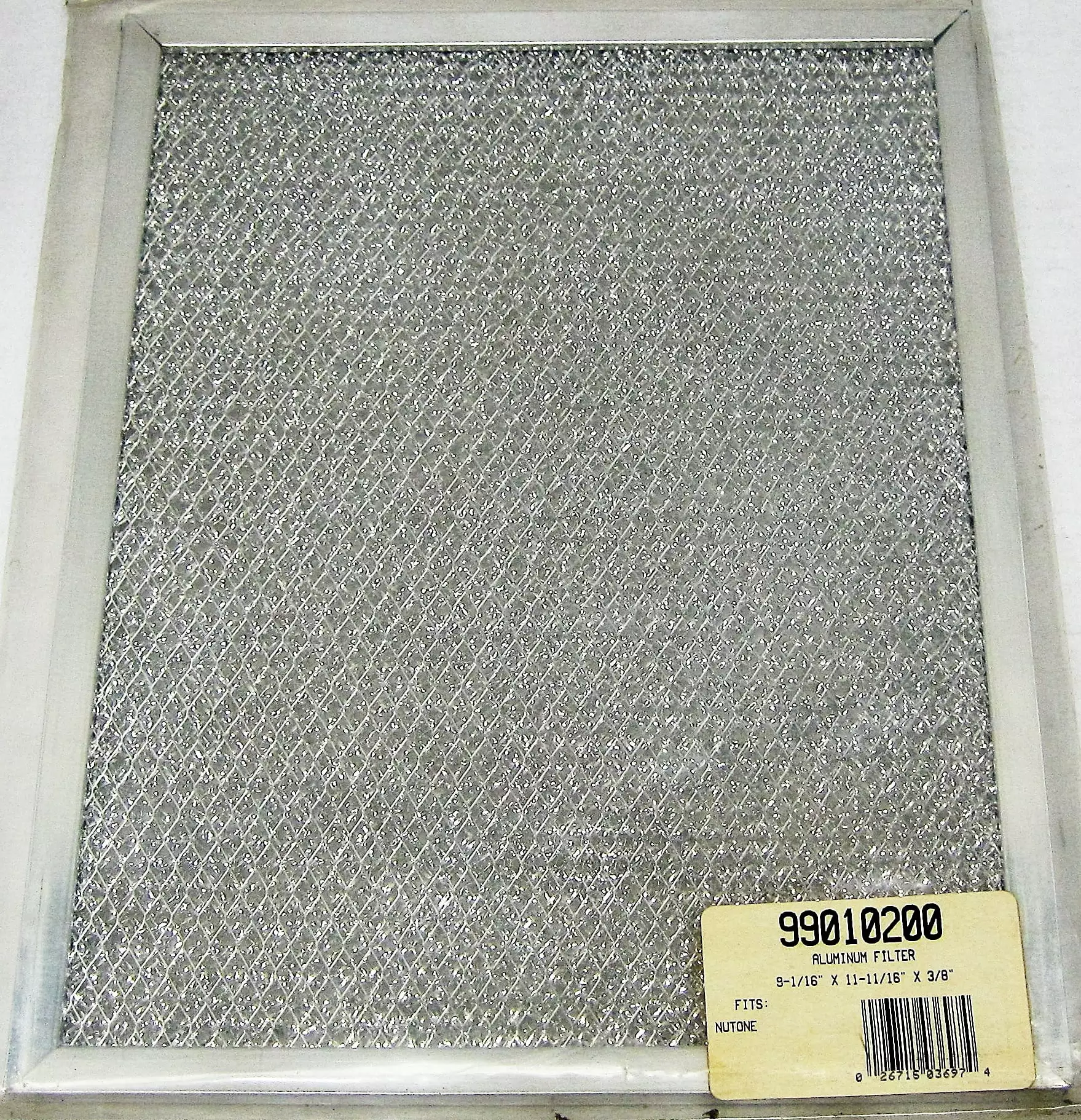 Broan Nutone Aluminum Range Hood Filter 99010200 9-1/16 X 11-11/16 X 3/8