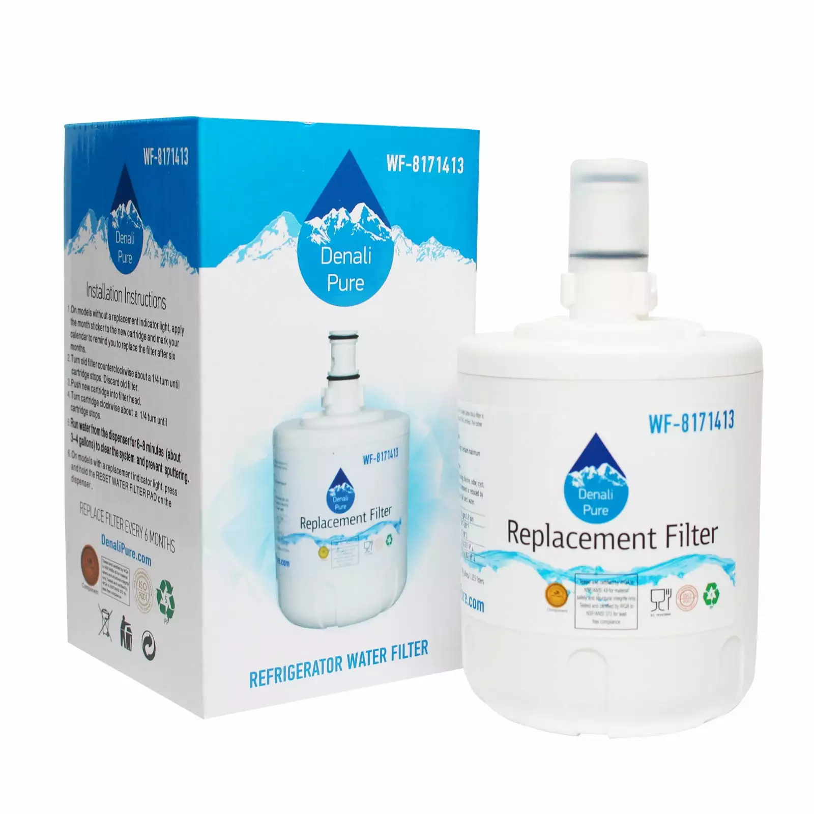 Replacement Kenmore / Sears 10673974301 Refrigerator Water Filter - Compatible Kenmore / Sears 46-9002 Fridge Water Filter Cartridge - Denali Pure Brand