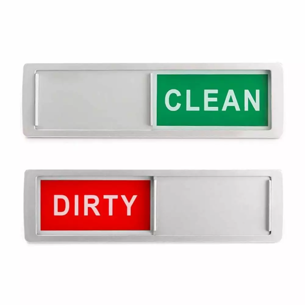 Magazine Dishwasher Magnet Clean Dirty Sign.Options Indicator Tells Whether Dishes Are Clean Or Dirty