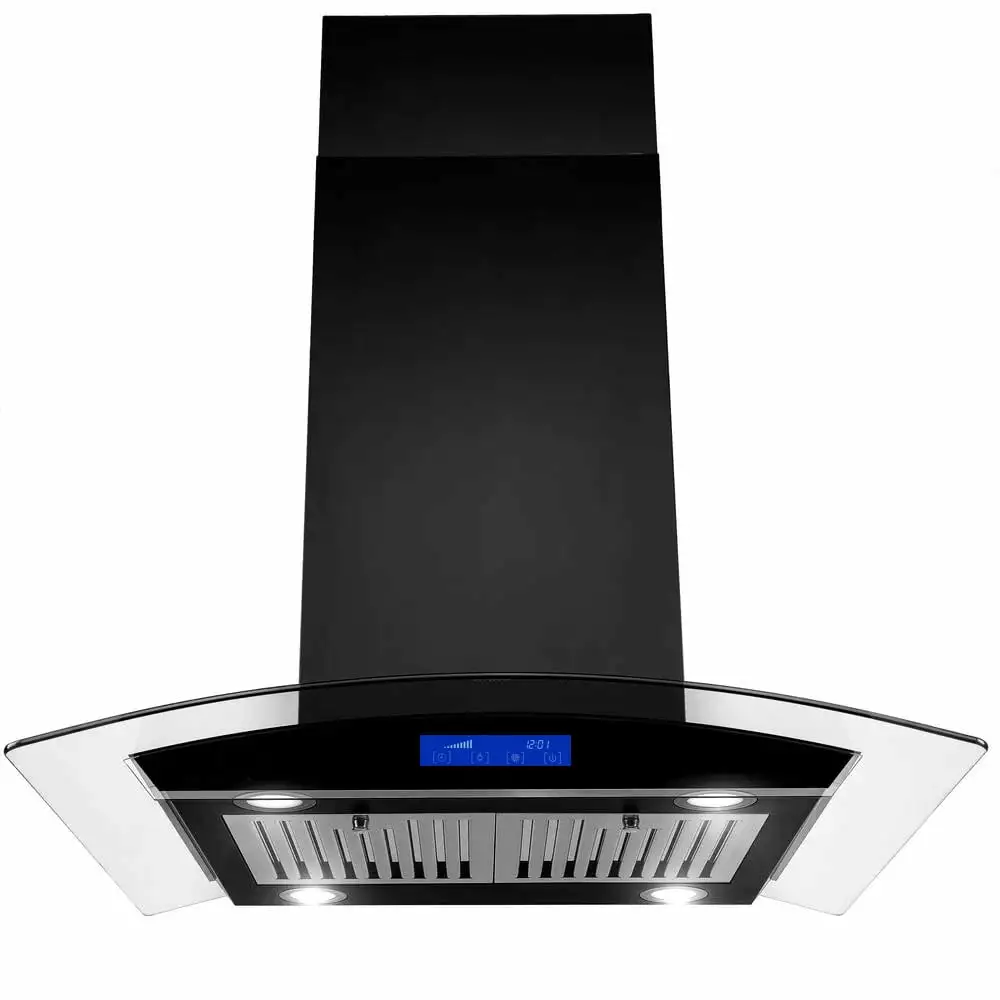 900 CFM Stainless Steel Island Range Hood - Strong Ventilation & Modern Style