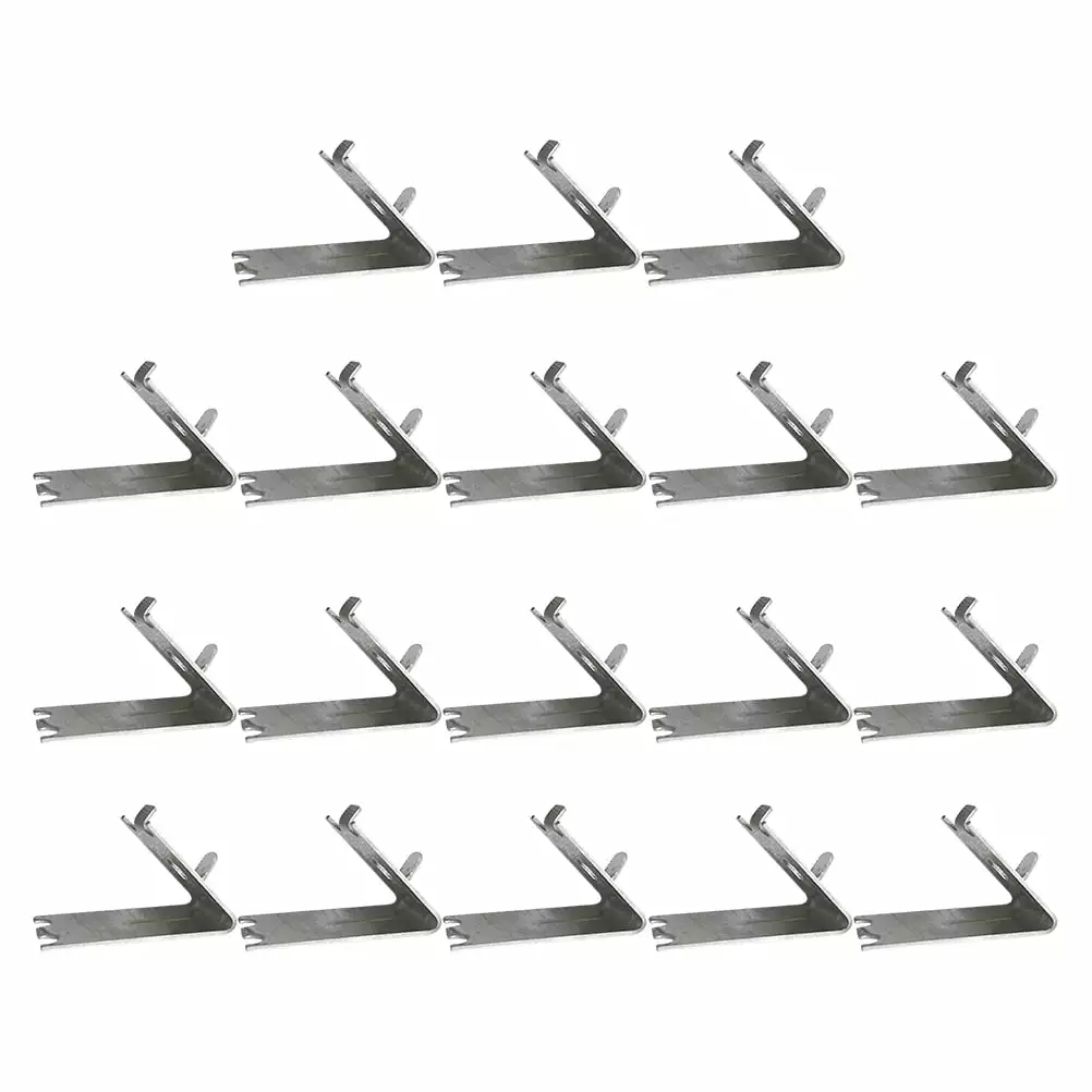 16pcs Stainless Steel Refrigerator Shelf Clip Fridge Support Clamp Tool Supply