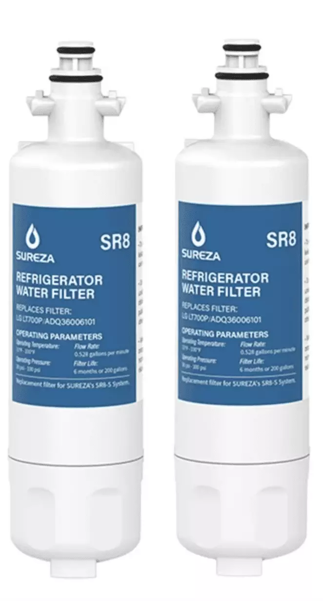 ADQ36006101 9690 Water Filter Replacement for LG LT700P. Kenmore Elite 46-9690 ADQ36006102. RWF1200A. CLCH106. RWF1052 LFX28968ST LFXS29626S LFXS30766S LFX31925ST LFX31945ST Refrigerator. 2PACK