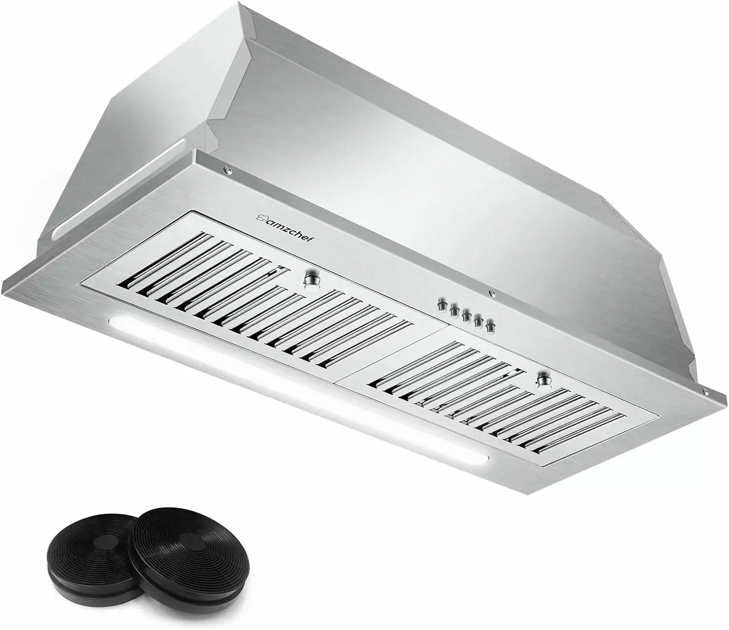 AMZCHEF Range Hood 30 inch Insert Stainless Steel with 9 Speed Fan 900 CFM Kitchen Vent Hood