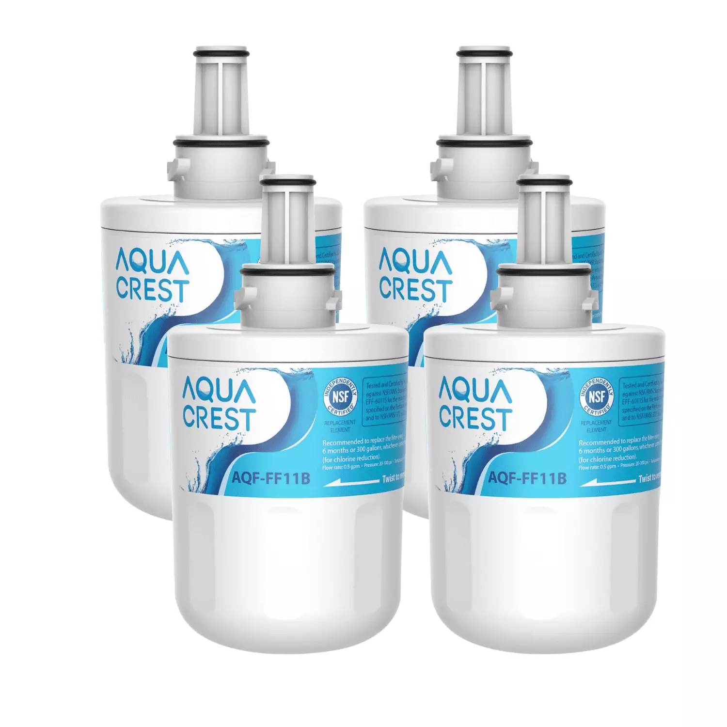 AQUA CREST DA29-00003G Water Filter. Replacement for Samsung DA29-00003G. DA29-00003B. DA29-00003A. Aqua-Pure Plus. HAFCU1. RFG237AARS. RS22HDHPNSR(4 PACKS)