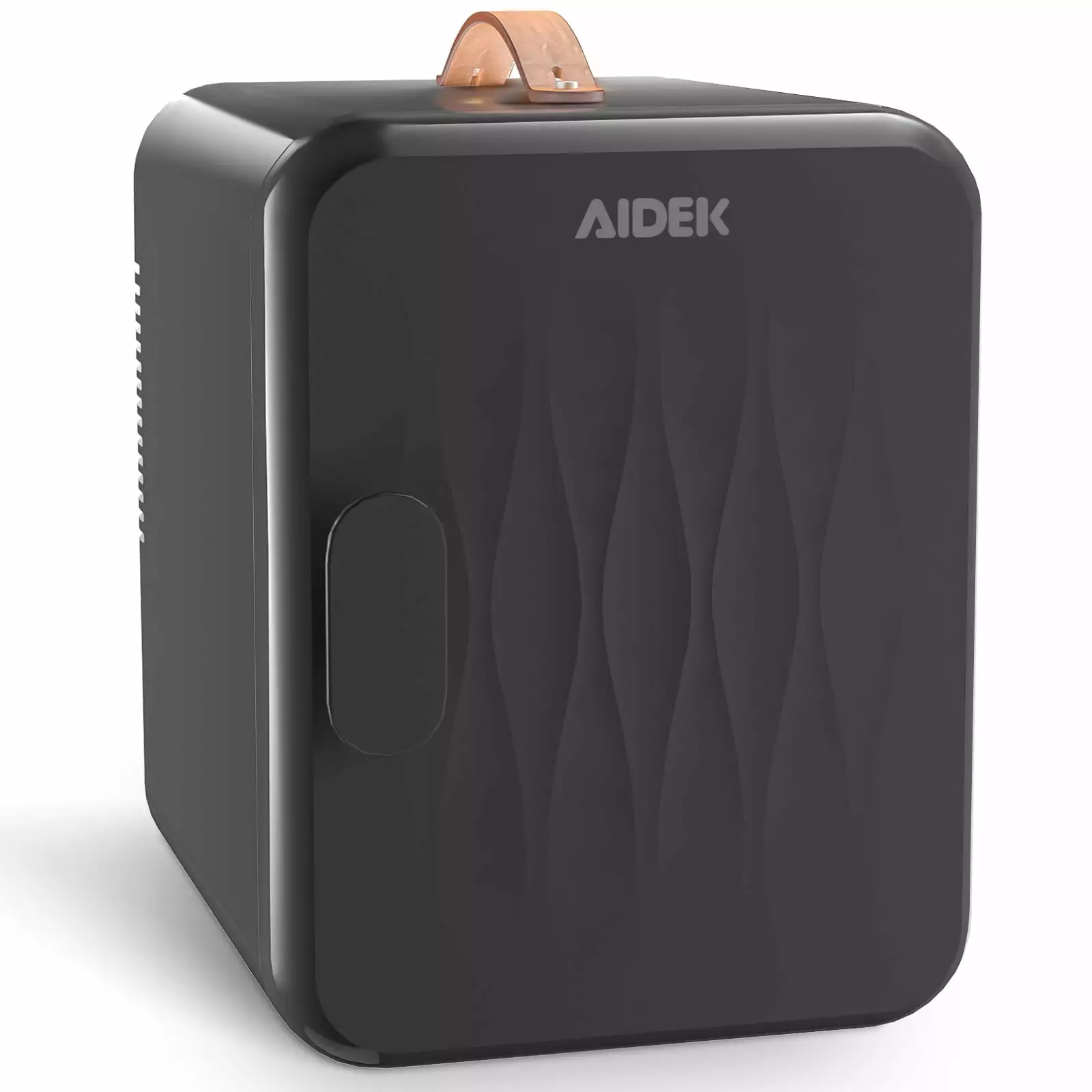 Aidek Cosmetic Mini Fridge for Skin Care/Makeup. 4L Portable Beauty Fridges DIY Shelves for Bedroom. Dorm. Office. Small Refrigerator. AC/DC12v Car Cooler for Desktop and Travel (Pearl Black)