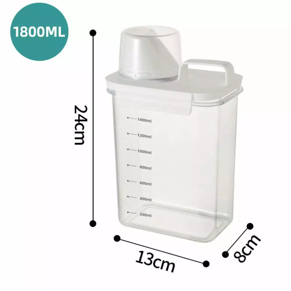 Airtight Detergent Dispenser Multi-Purpose Washing Powder Dispenser Washing