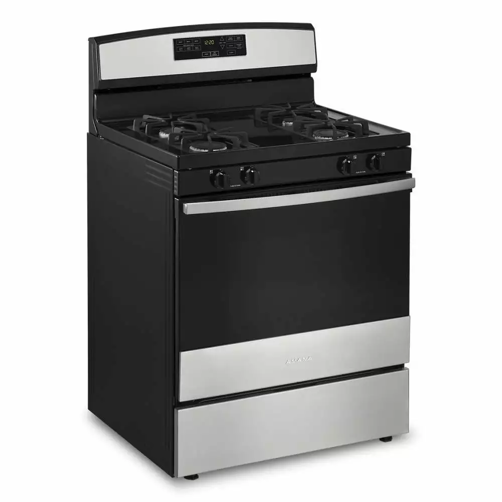 Amana Agr6603sm 30 Wide 5 Cu. Ft. Free Standing Gas Range - Stainless Steel