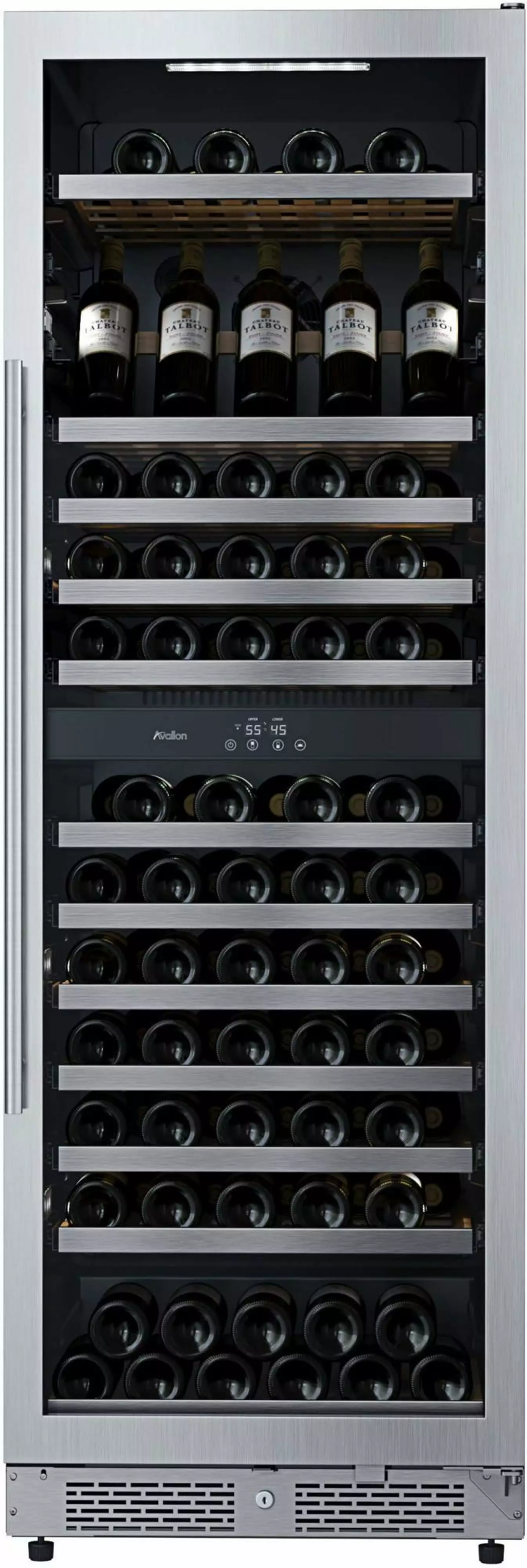 Avallon Awc243tdzrha 24 Wide 140 Bottle Capacity Built-In Or Free Standing Wine Cooler -