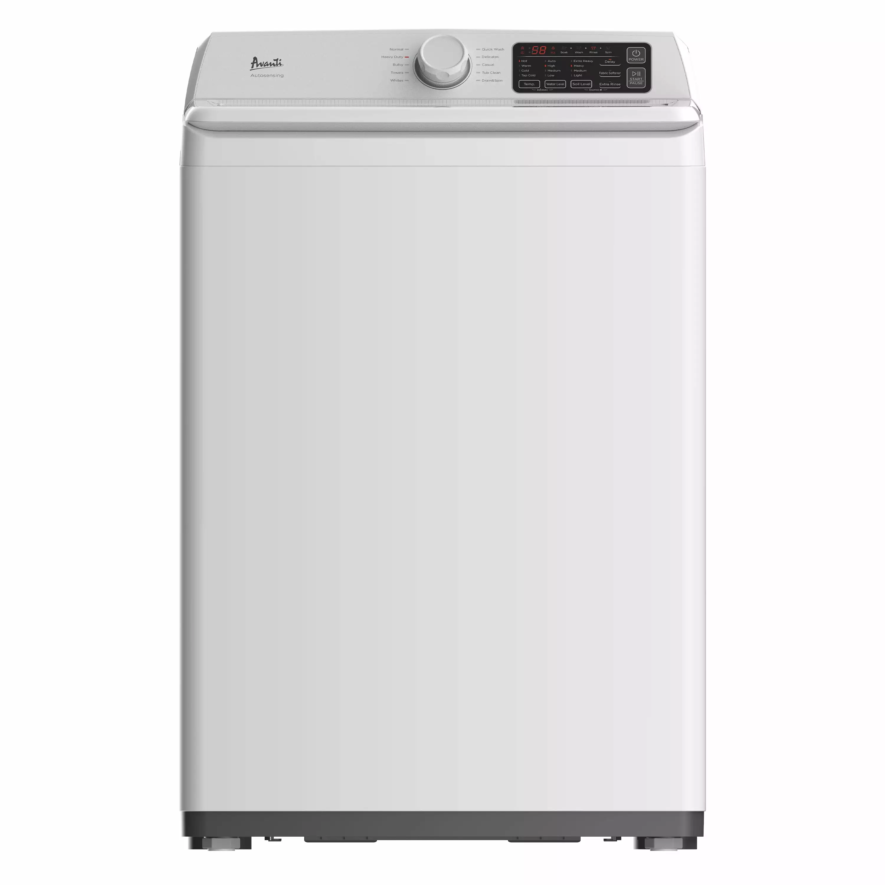 Avanti Compact Top Load Washer. 3.7 cu. ft. Capacity. in White (SLTW37D0W)