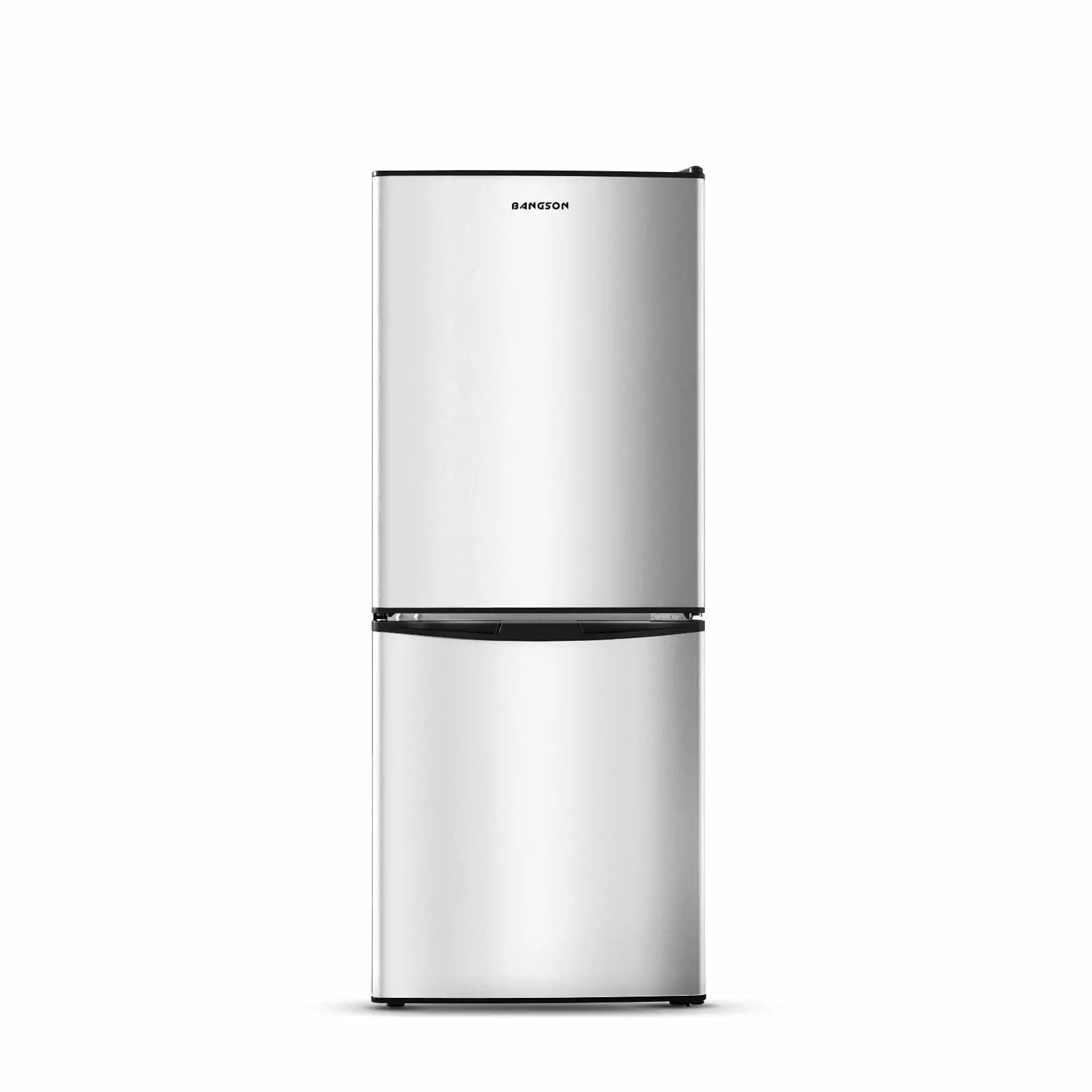 BANGSON 4.0 Cu.ft Small Refrigerator with Freezer.2 Door. Small Fridge with Freezer with Bottom Freezer.Silver