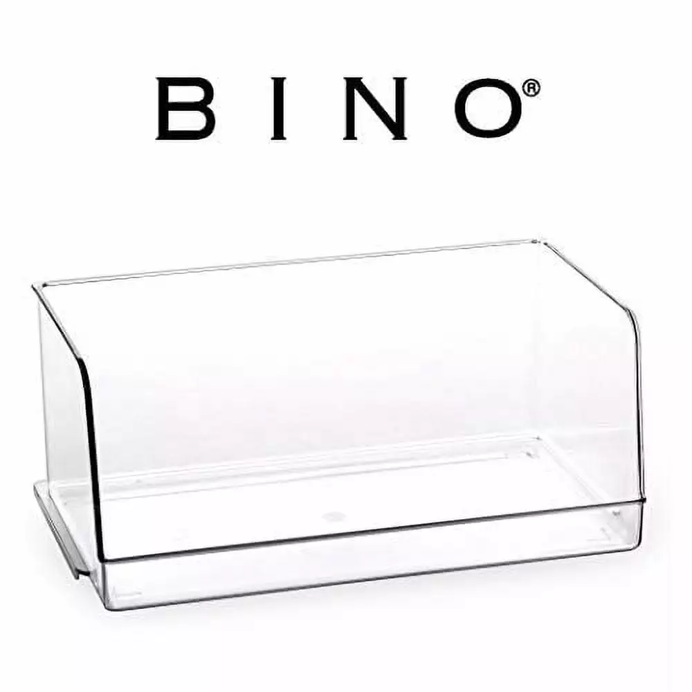 BINO Clear Stackable Storage Bins - Kitchen Pantry Organization And Storage Bins Pantry Bins - Kitchen Pantry Organizers And Storage Kitchen Storage Bins Pantry Storage Bins. Large