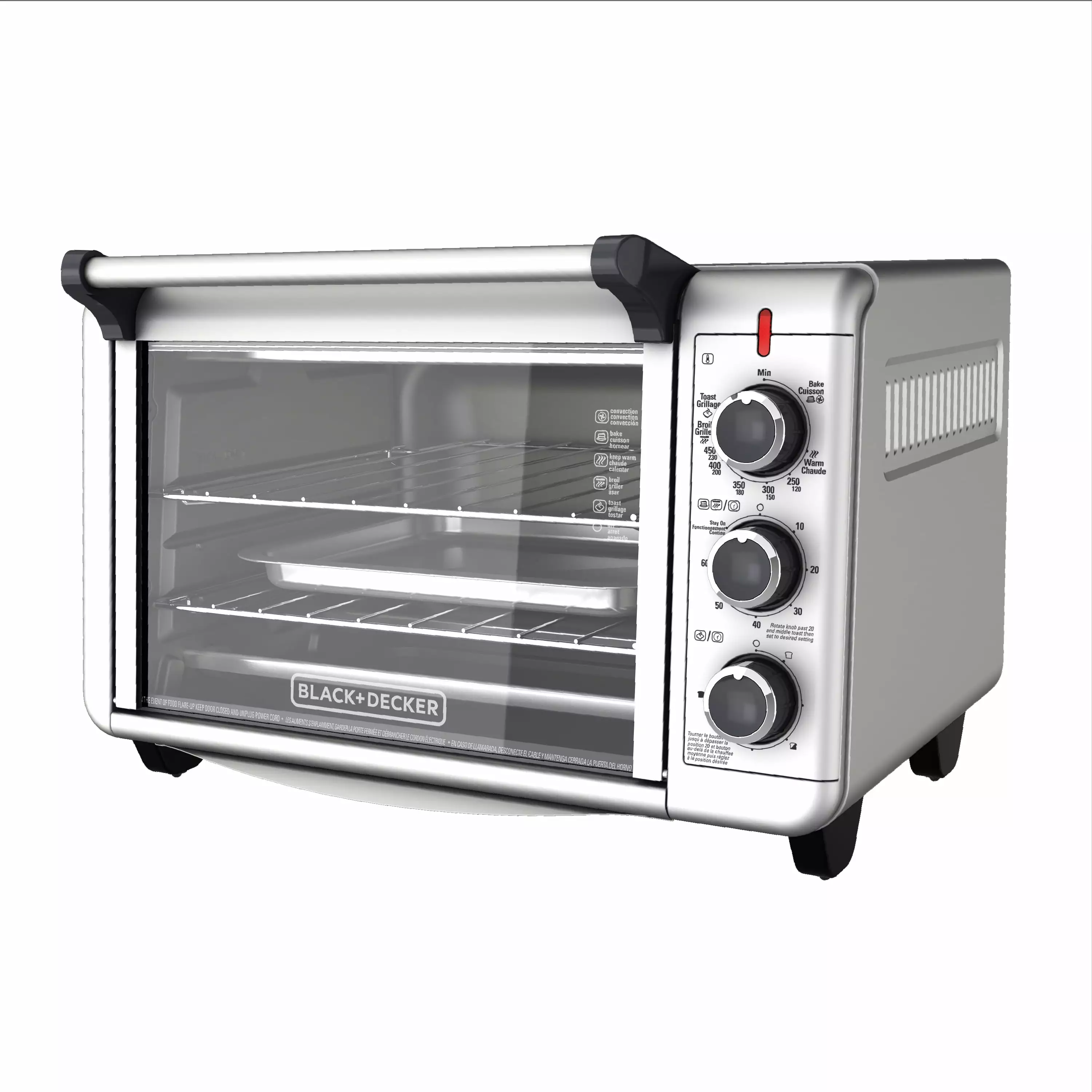 BLACK+DECKER Convection Countertop Oven. Stainless Steel. TO3000G