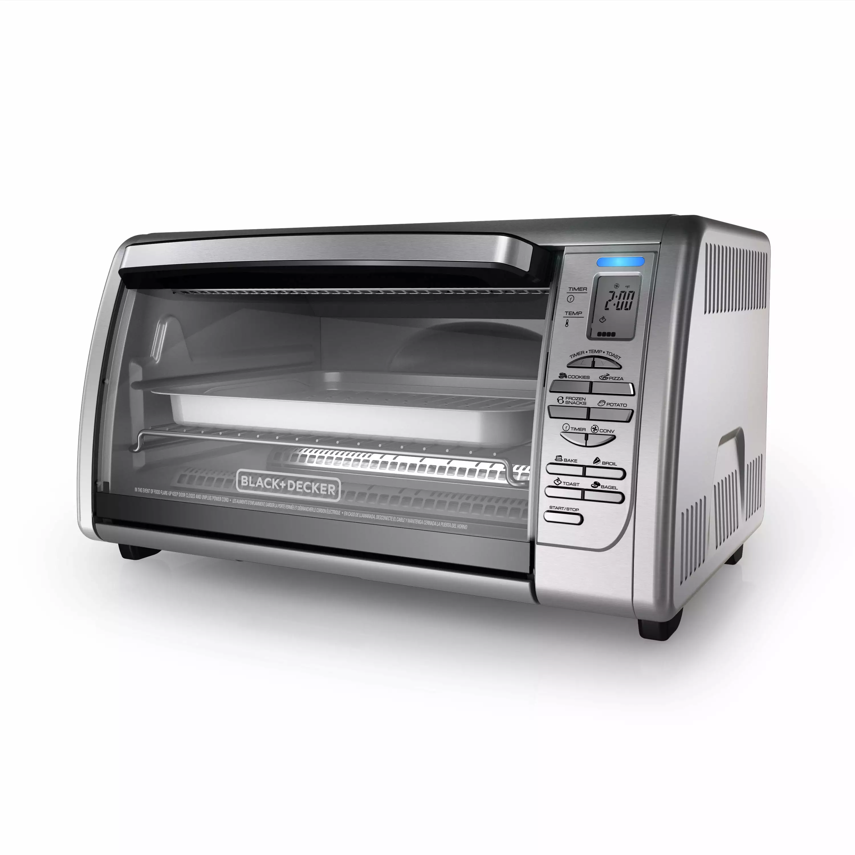 BLACK+DECKER Countertop Convection Toaster Oven. Stainless Steel. CTO6335S