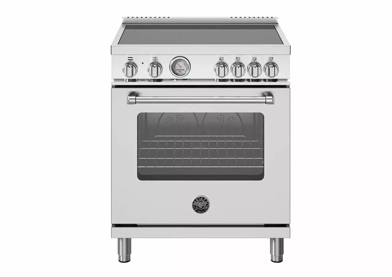 Bertazzoni Mas304inmv Master 30 Wide 4.7 Cu. Ft. Free Standing Induction Range -