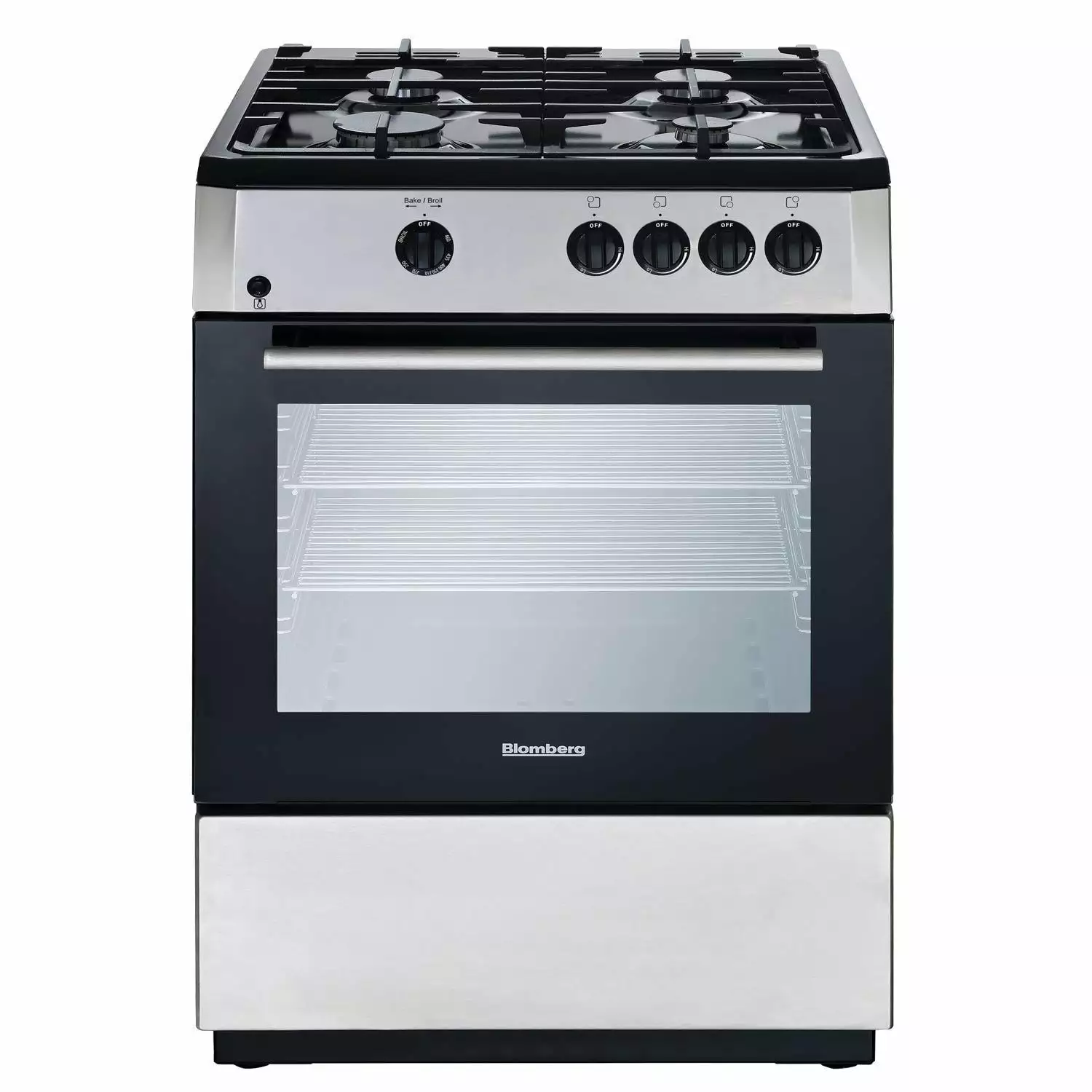 Blomberg Bgr24102 24 Wide 2.5 Cu. Ft. Free Standing Gas Range - Stainless Steel