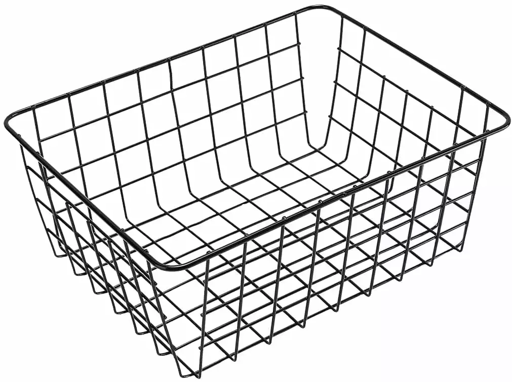 Bomutovy Wire Storage Baskets. Metal Wire Baskets Pantry Organization and Storage with Handles. 9.44*6.7*4.72