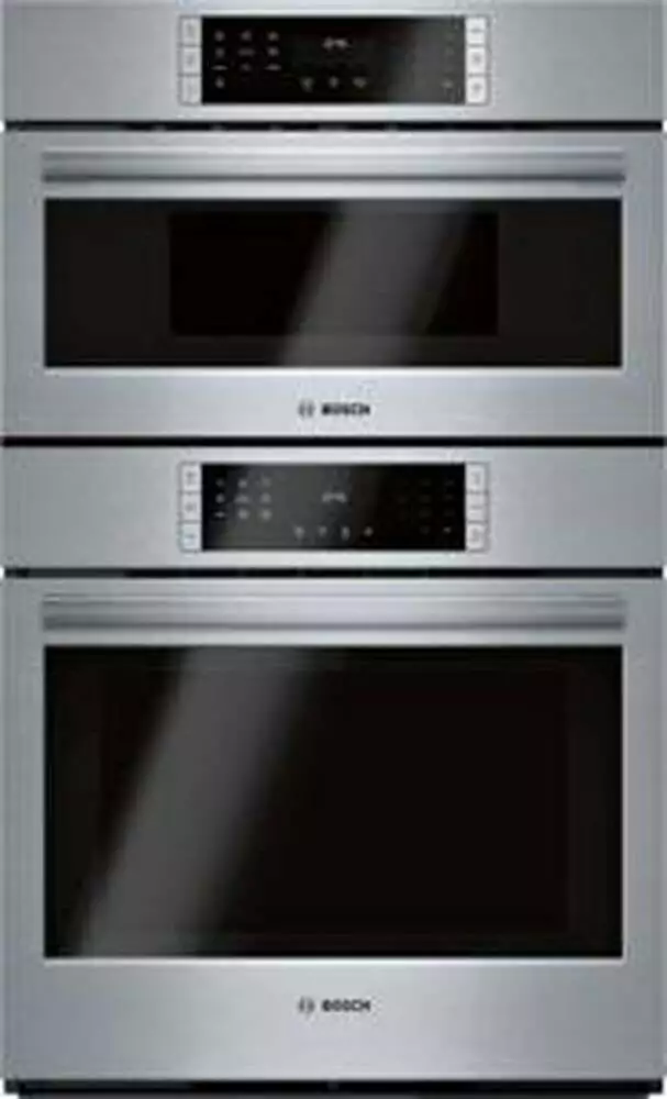 Bosch HBL8753UC 30 800 Series Smart Speed Combination Oven with 1.6 cu. ft. Speed Oven Capacity. 4.6 cu. ft. Main Oven Capacity. in Stainless Steel