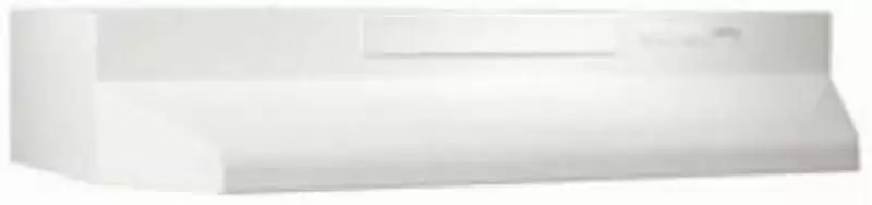 Broan F403011 Four-Way Convertible Range Hood. 30. White On White