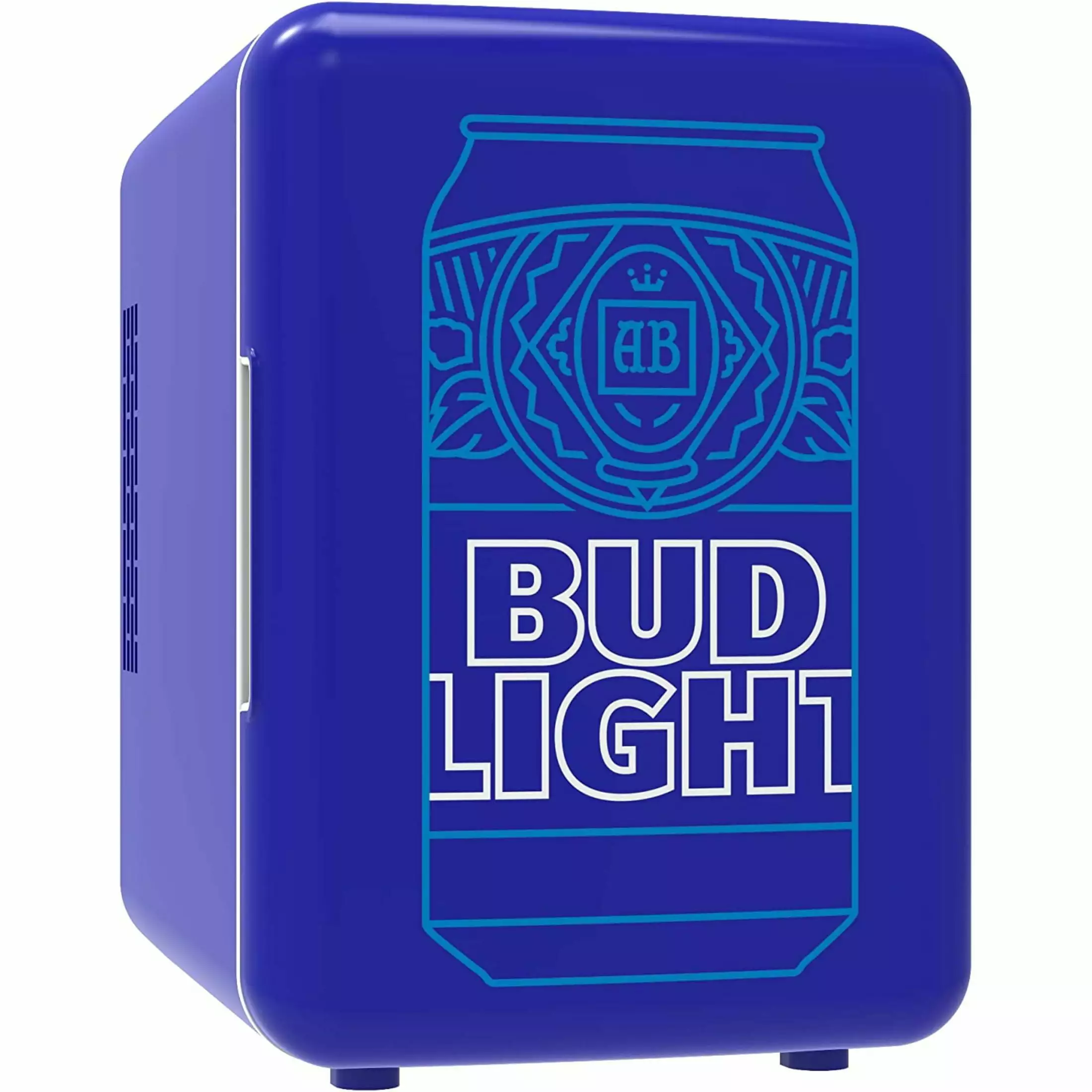 Bud Light MIS150 6 Can 4 liters Mini Retro Beverage Fridge - Blue