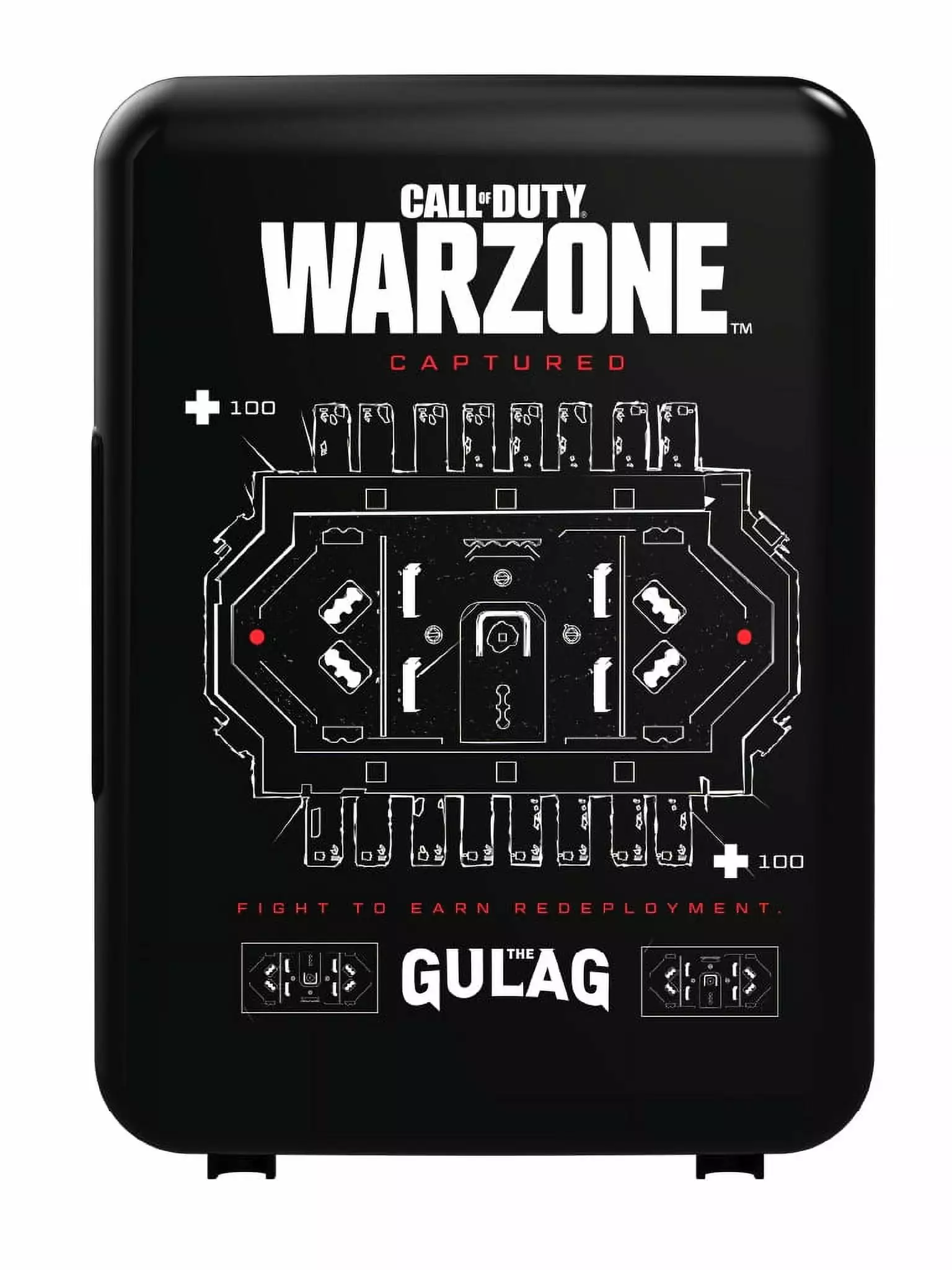 COD WARZONE Gulag 6 Can Mini Fridge