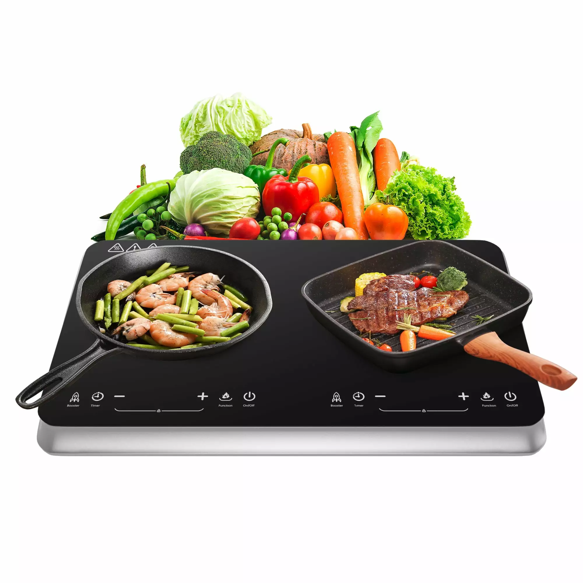 Open Box COOKTRON 1800W 120V Portable Quick-Heat Electric Induction Cooktop