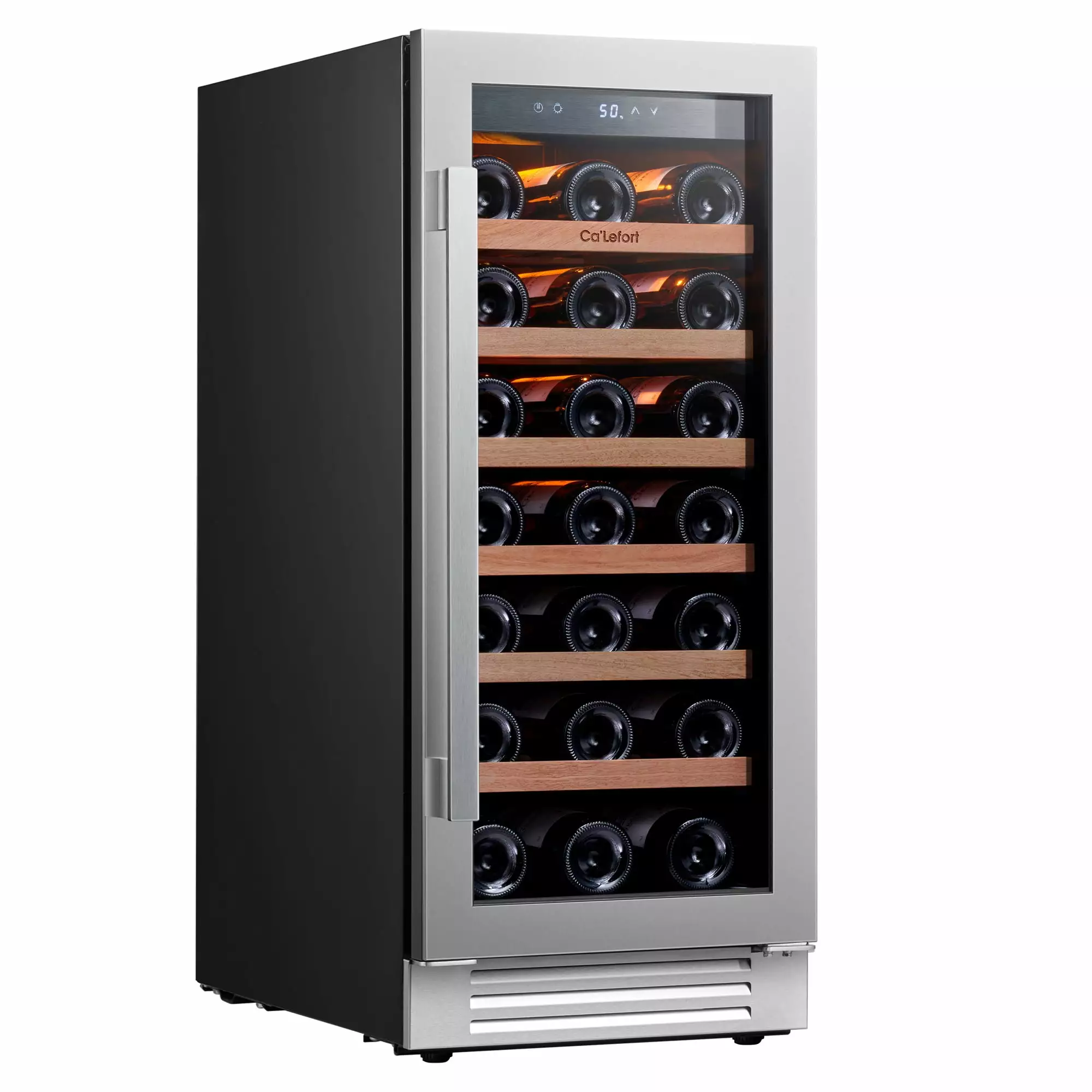 Ca'Lefort 15 inch Wine Refrigerator.33 Bottle Wine Fridge Freestanding & Built-in Wine Cooler