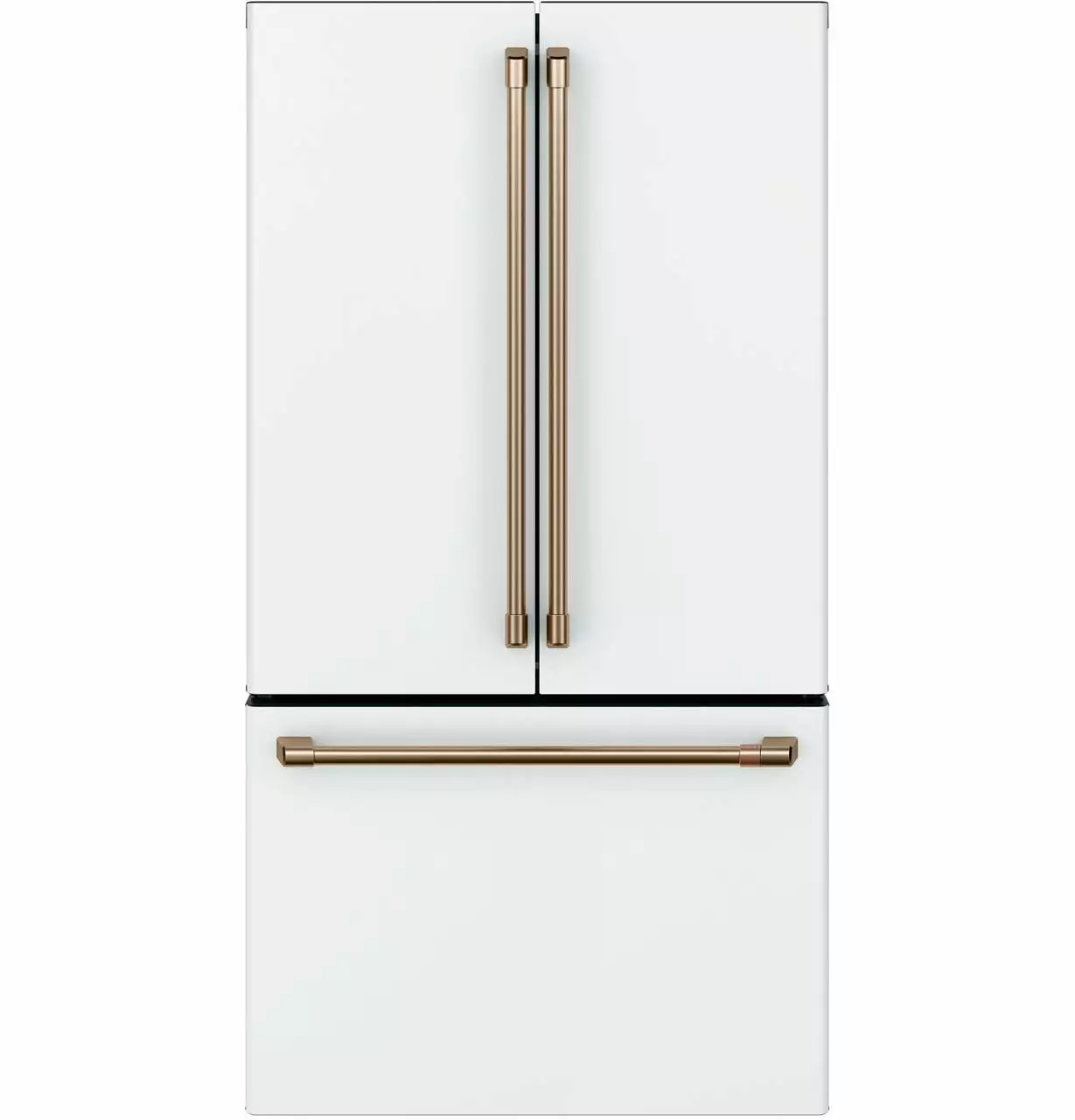 Cafe Cwe23spm 36 Wide 23.1 Cu. Ft. Counter Depth French Door Refrigerator - Matte White /