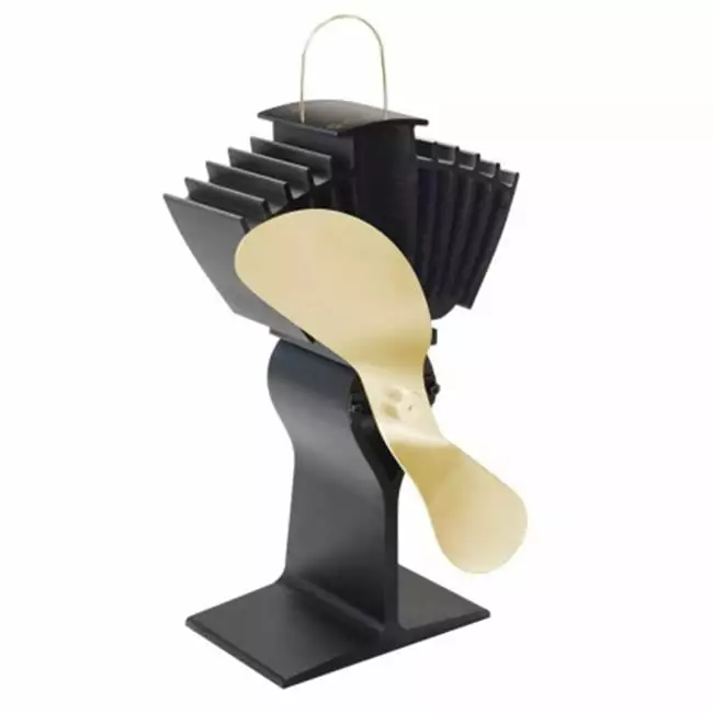 Caframo 812AMBBX Ecofan Heat Powered Stove Fan, Gold Blade