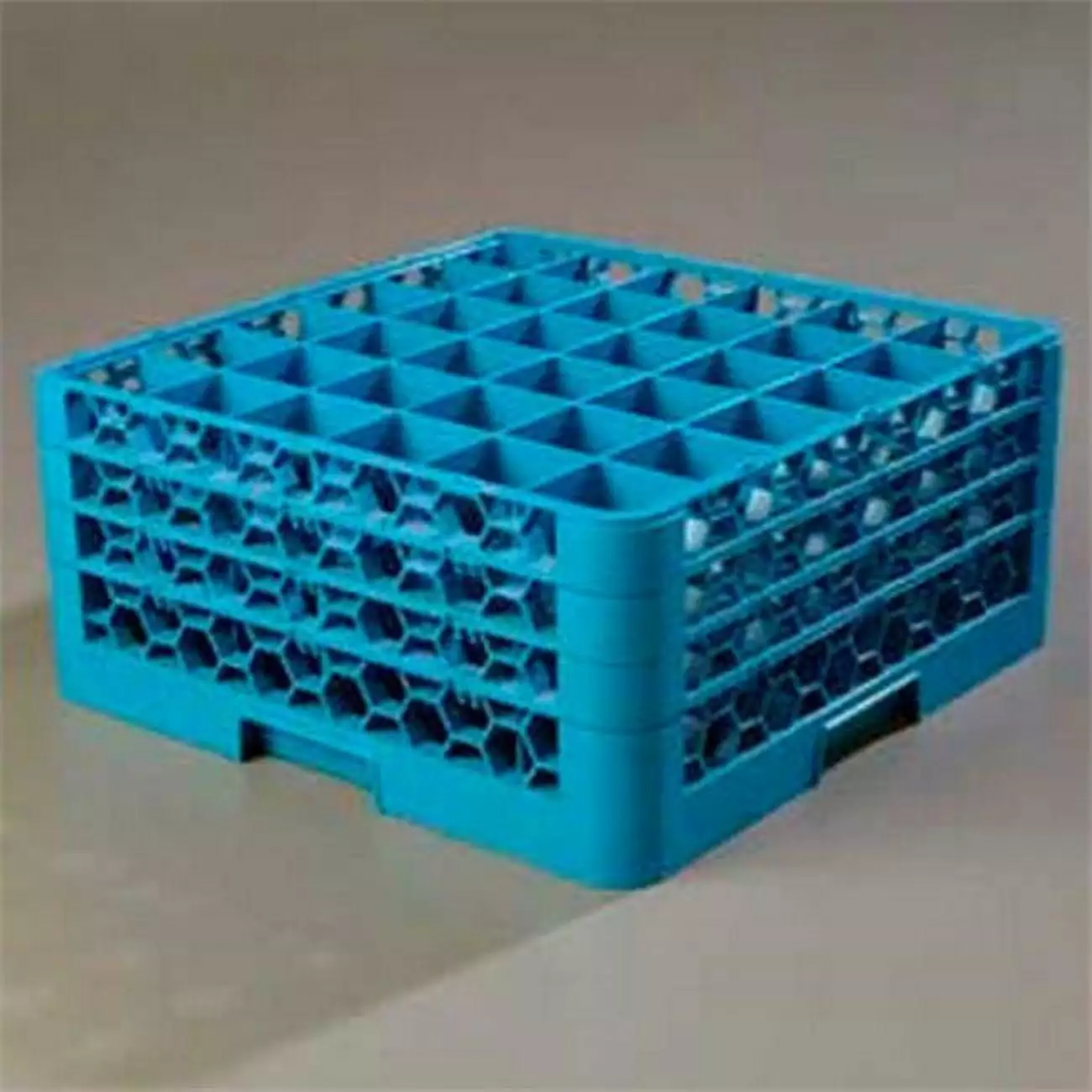 Carlisle Sanitary Maintenance RG36-314 - Opticlean 36-Compartment Glass Rack with 3 Extenders. Blue