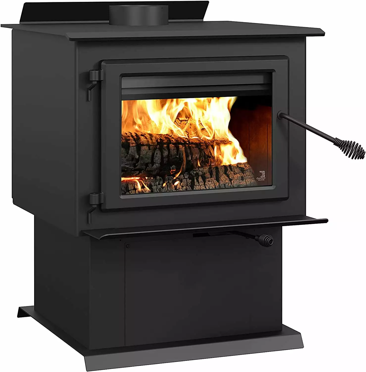 Century Heating FW3500 Wood Burning Stove. Extra-Large Firebox EPA 2020. up to 2.700 Sq. ft.. 110.000 BTU/h