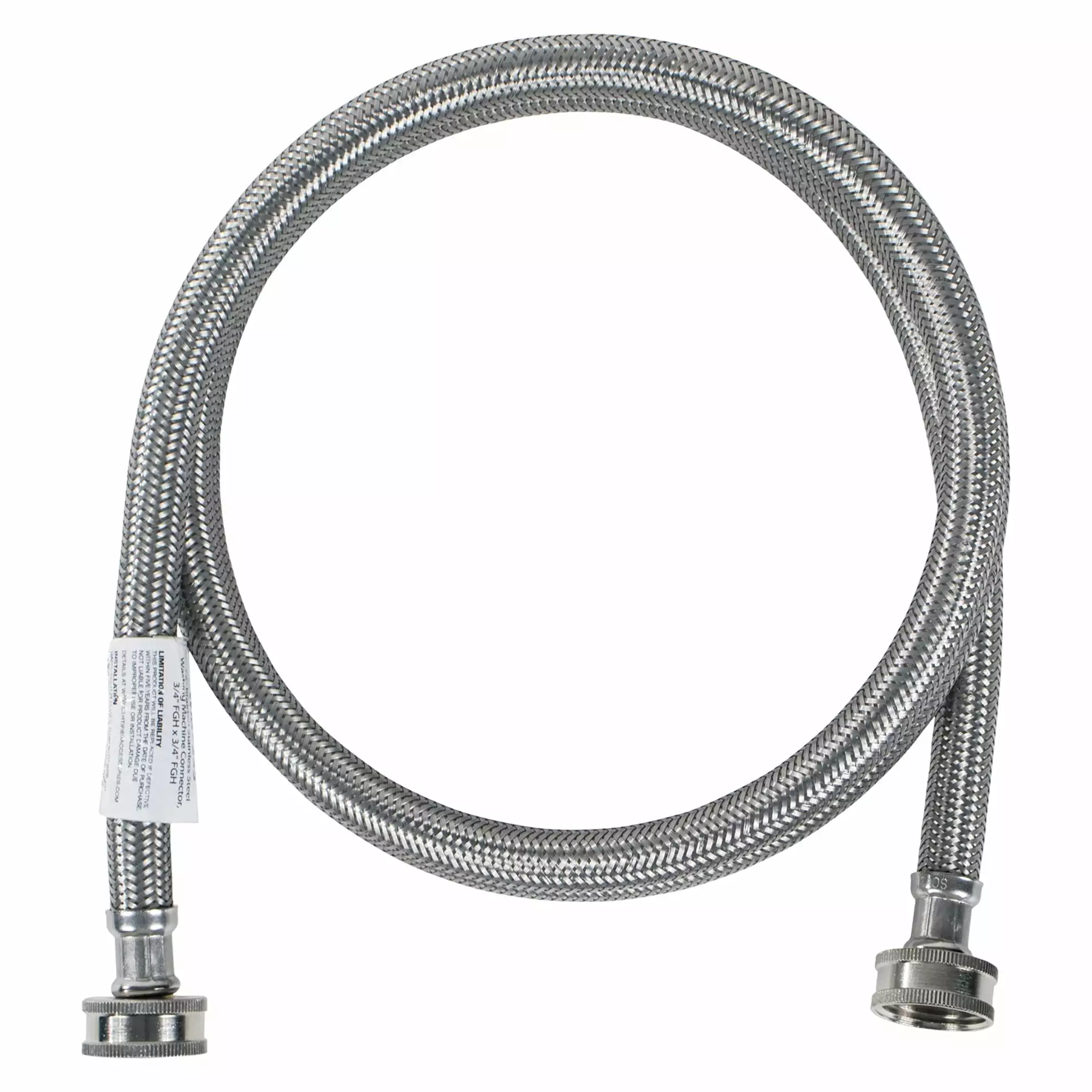 Certified Appliance Accessories WM72SS Braided Stainless Steel Washing Machine Hose. 6ft