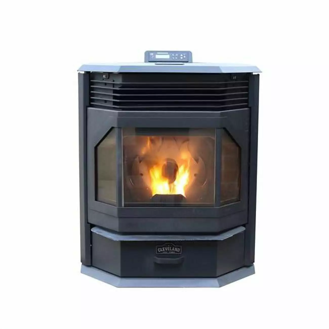 Cleveland Iron Works 27 in. BayFront Pellet Stove Black