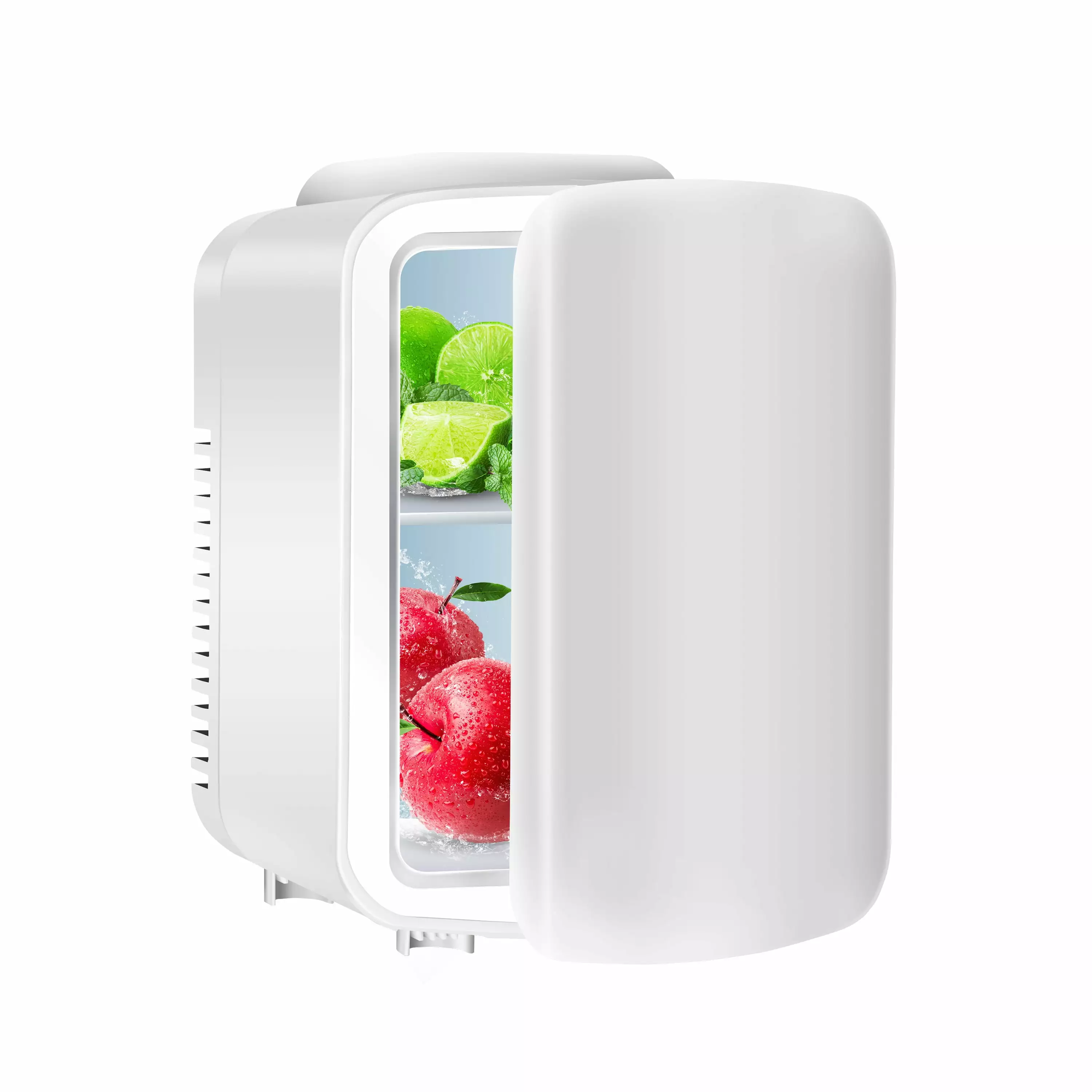 CoSoTower Mini Fridge. 4L/6 Can Portable Cooler & Warmer Freon-Free Small Refrigerator Provide Compact Storage for Skincare. Beverage. Food. Cosmetics. White