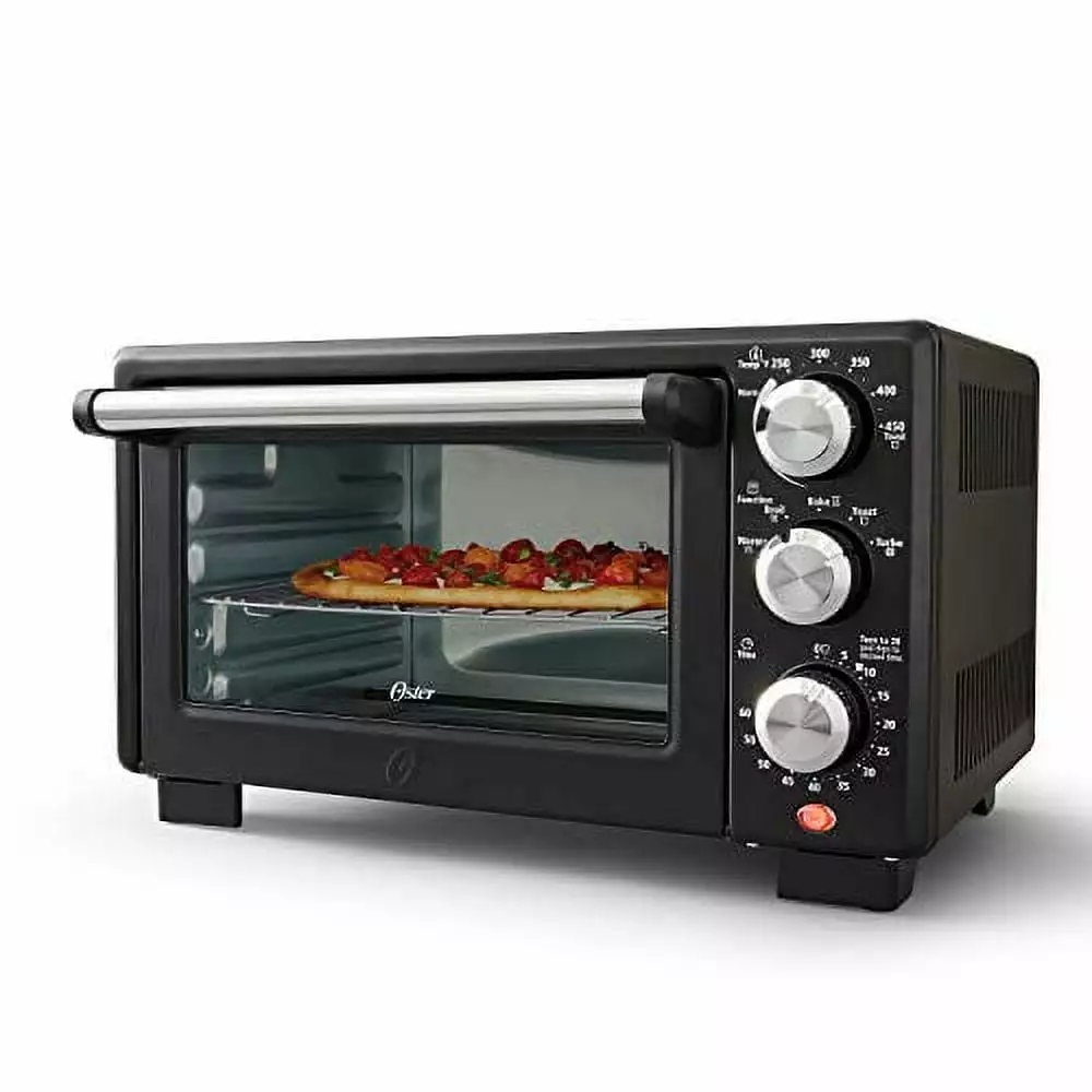 Convection 4-Slice Toaster Oven. Matte Black. Used