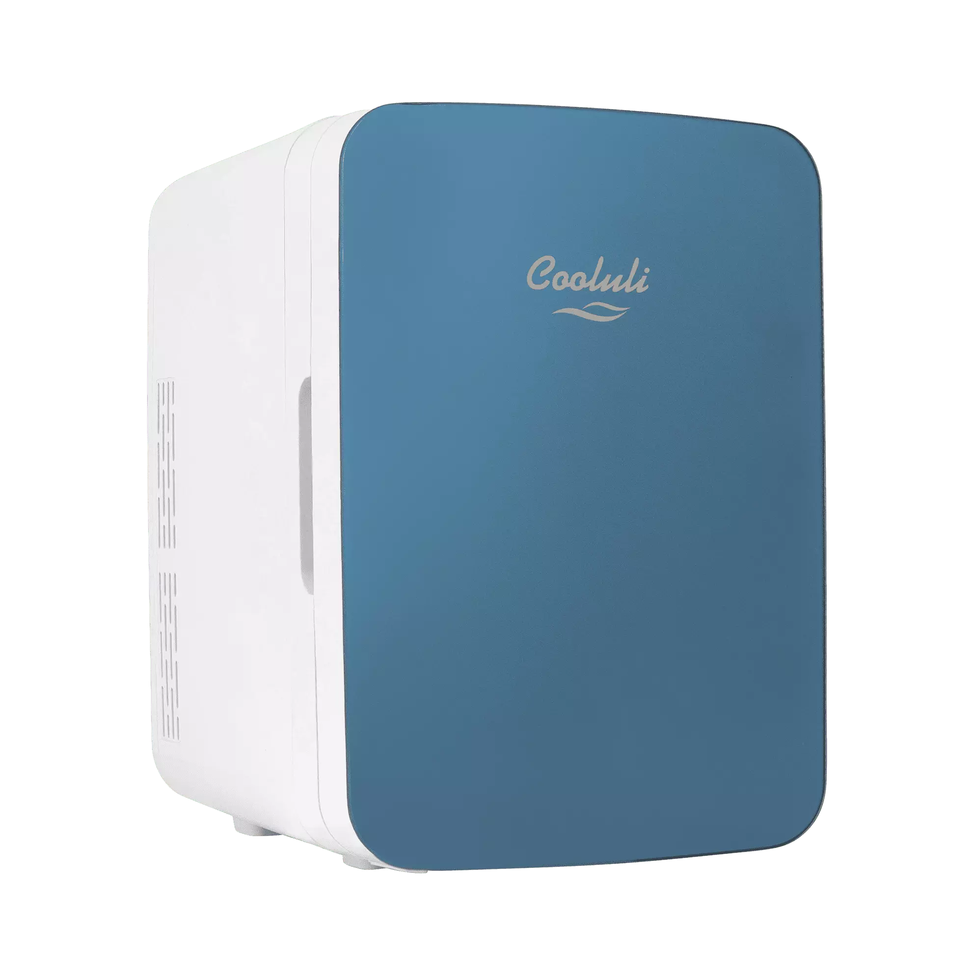 Cooluli Infinity Blue 10 Liter Compact Portable Cooler Warmer Mini Fridge for Bedroom. Office. Dorm. Car - Great for Skincare & Cosmetics (110-240V/12V)