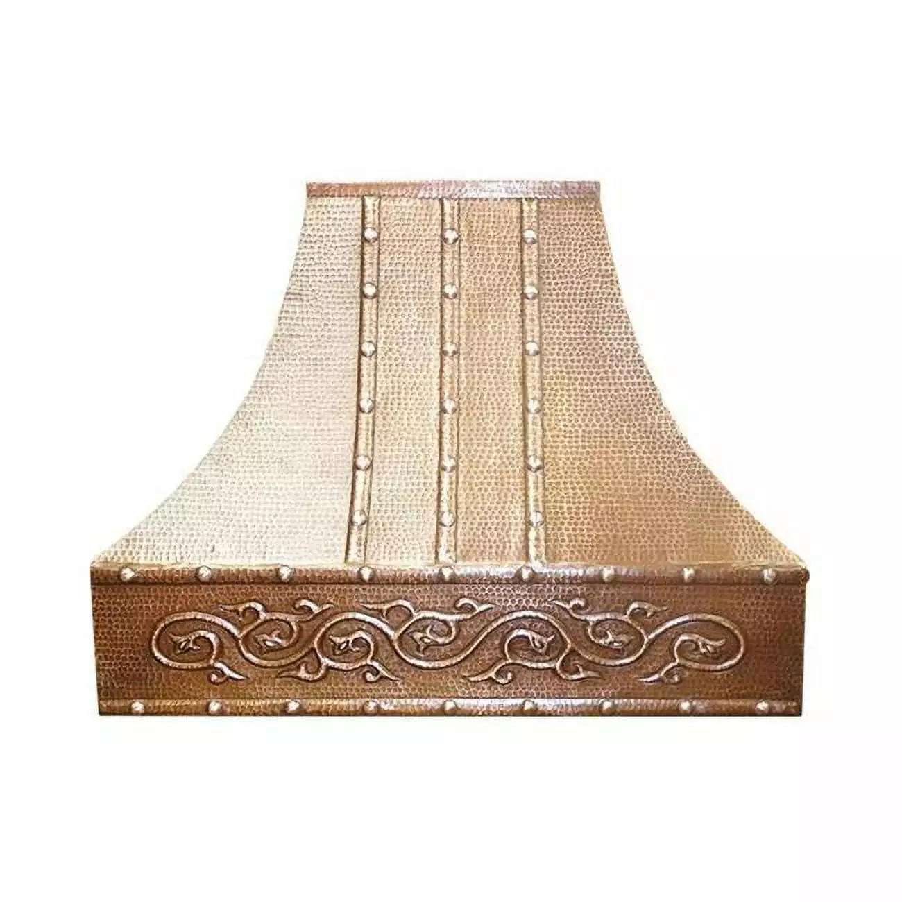 Copper Design CRH-3ST2-BR Copper Range Hood Wall Mount Cinchos, Bright - 28 x 24 x 36 in.