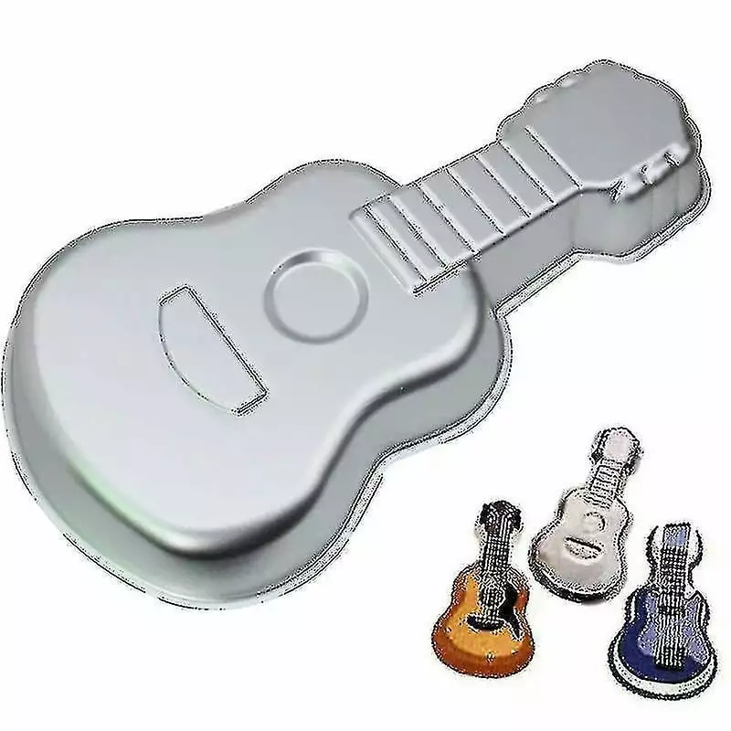 Coscelia 3d Aluminum Cake Pan Diy Guitar Shape Baking Mold Birthday Cake Mold Kitchen Supplies Coworker Gifts