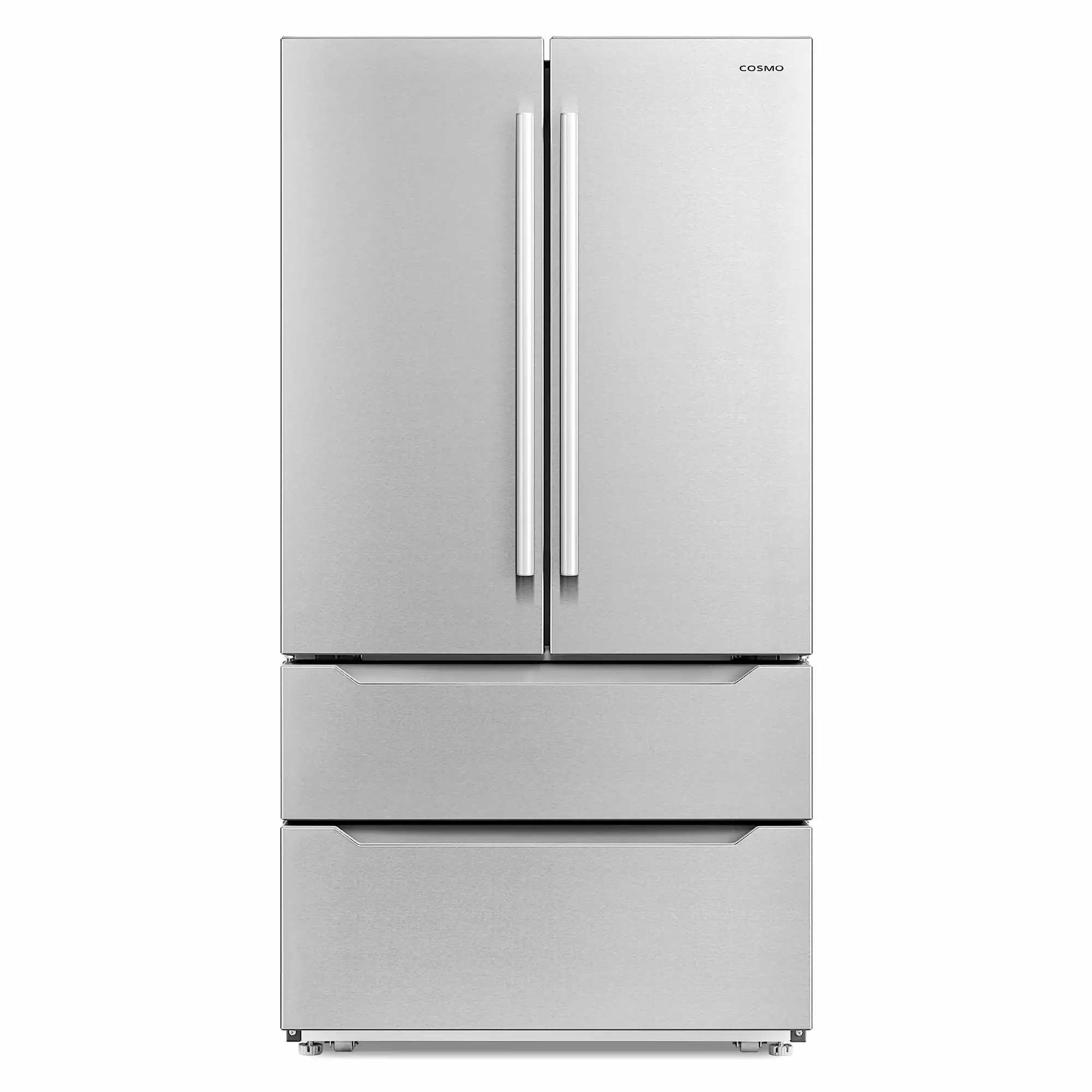 Cosmo 22.5 cu. ft. 4-Door Counter-Depth French Door Stainless Steel Refrigerator