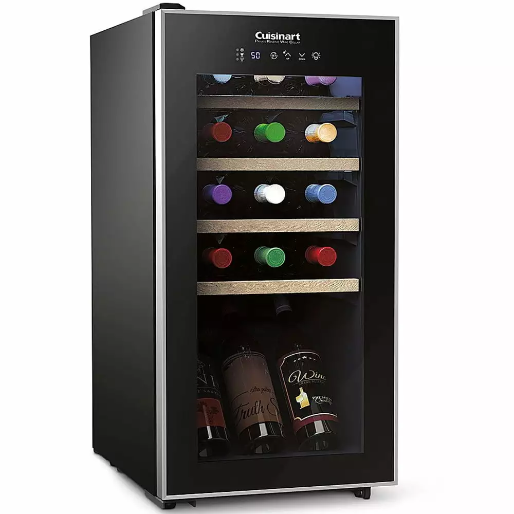 Cuisinart CWC-1500CU 15-Bottle Private Reserve Compressor Wine Cellar. Black