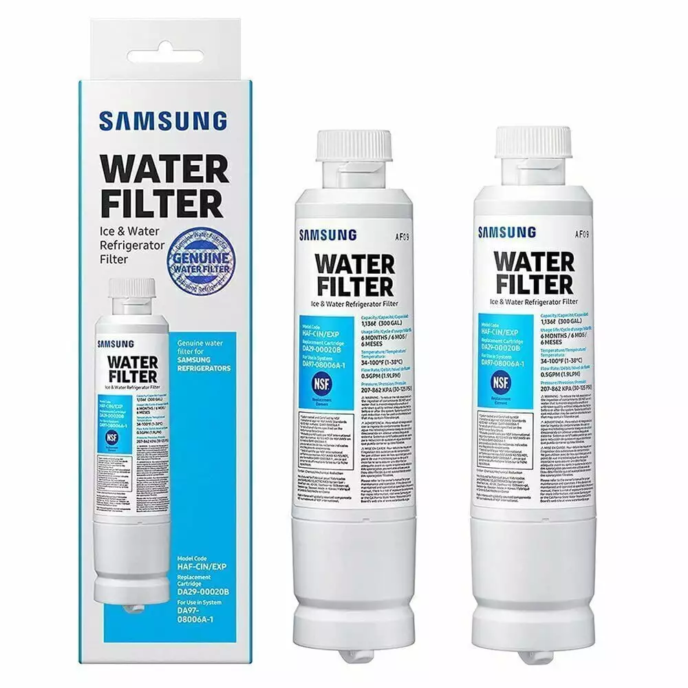 2 Pack DA29-00020B/HAF-CIN/EXP Refrigerator Fresh Water Filter Cartridge