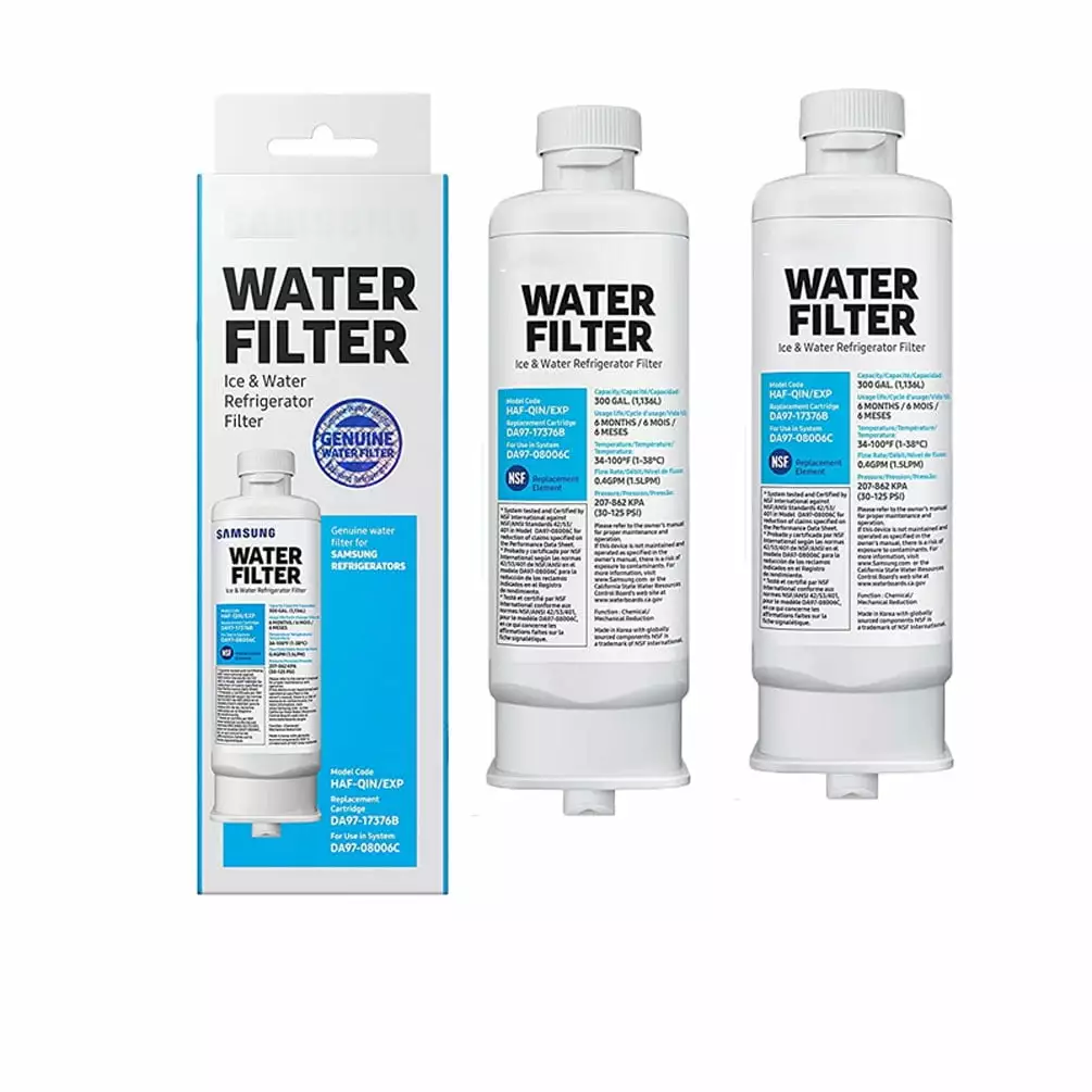 DA97-17376B HAF-QIN/EXP REFRIGERATOR Water Filter DA97-08006C (2 Pack)