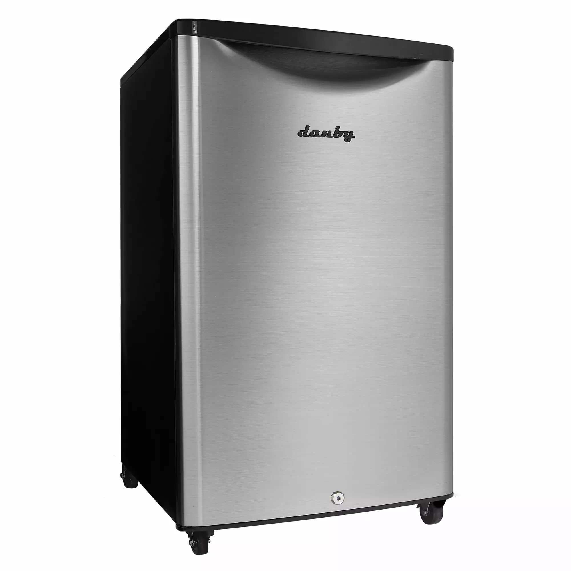 Danby 4.4 cu.ft. Small Indoor/Outdoor Compact Mini Refrigerator. Stainless Steel